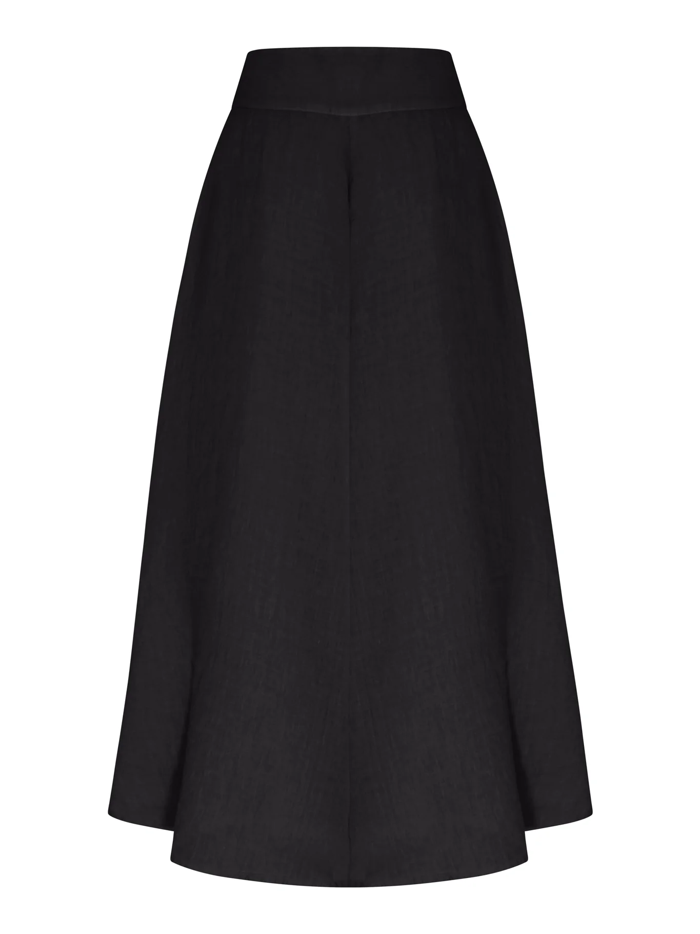 LONG LINEN FLOWER SKIRT WITH WAISTBAND - Image 2