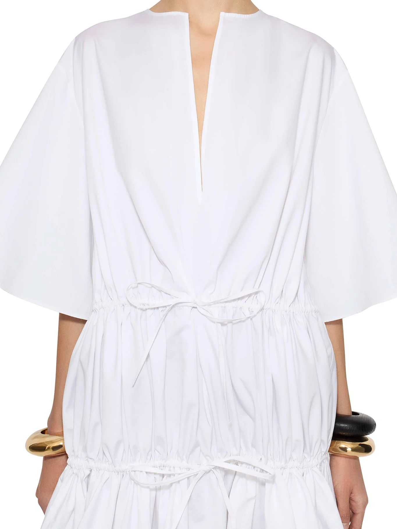 COTTON POPLIN DRESS - Image 5