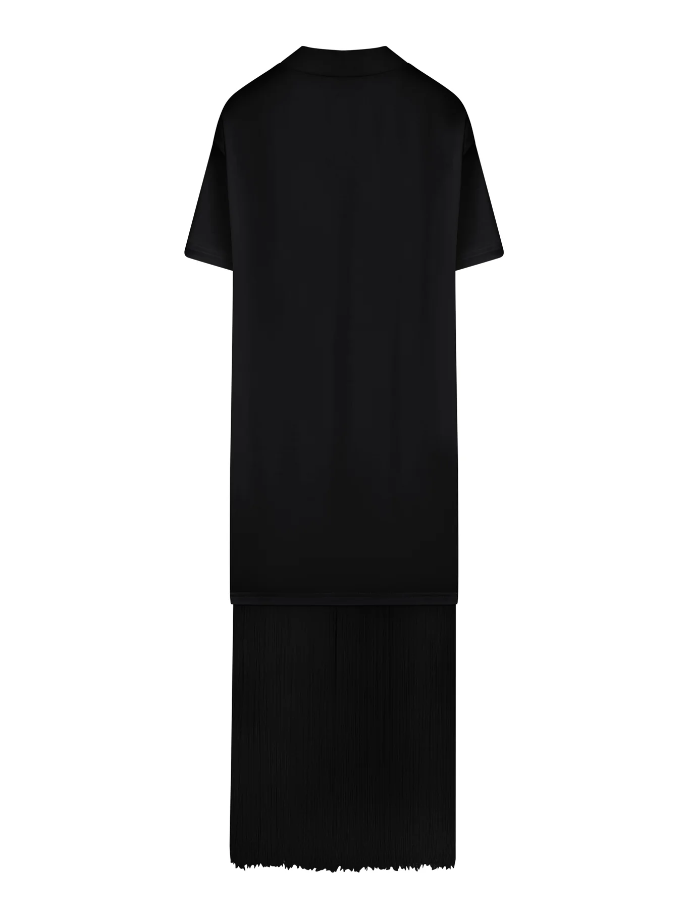 COTTON T-SHIRT WITH FRINGES - Image 2