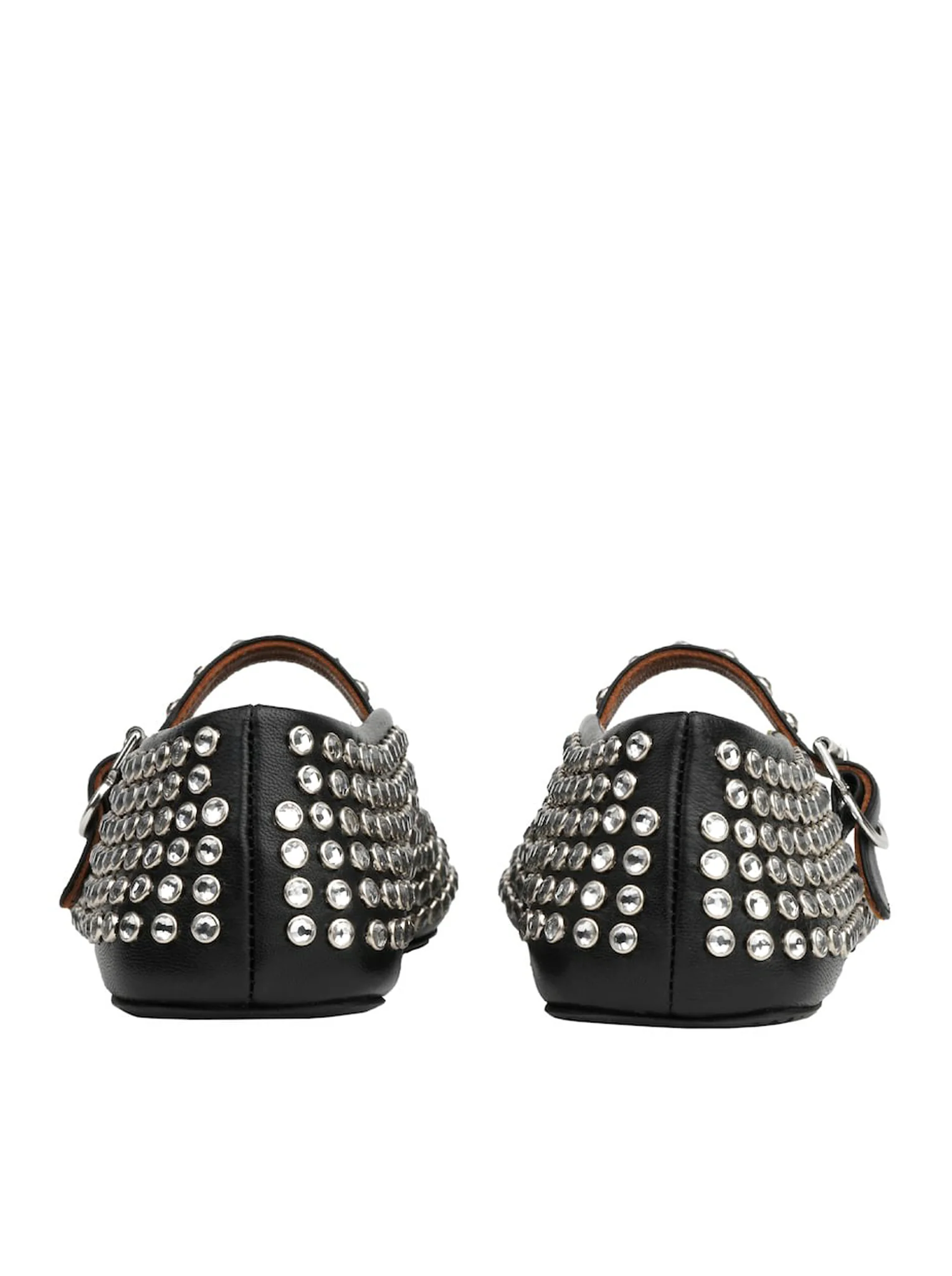 LAMBSKIN BALLERINAS WITH RHINESTONE - Image 3