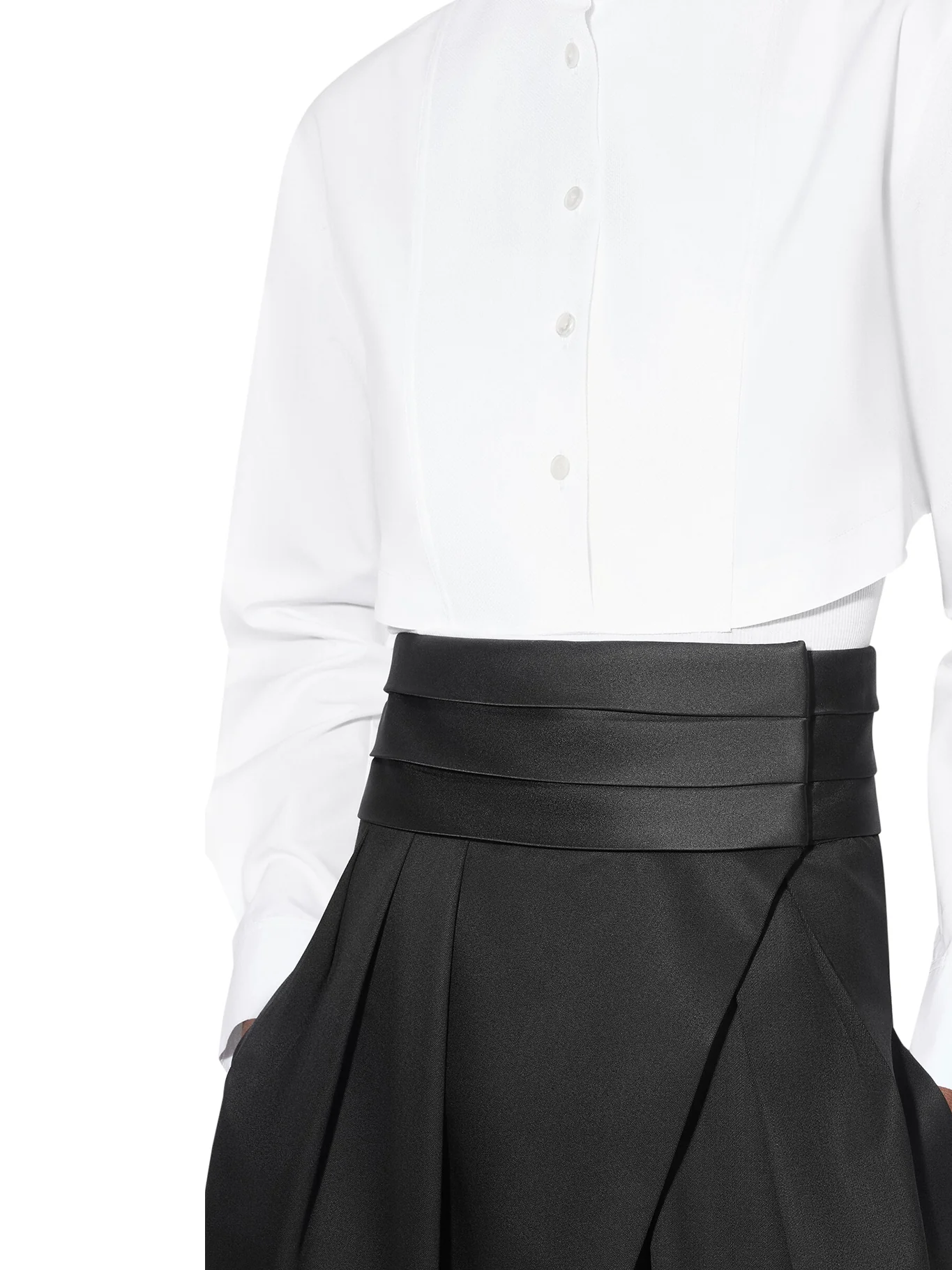ROUNDED WOOL TUXEDO TROUSERS - Image 4