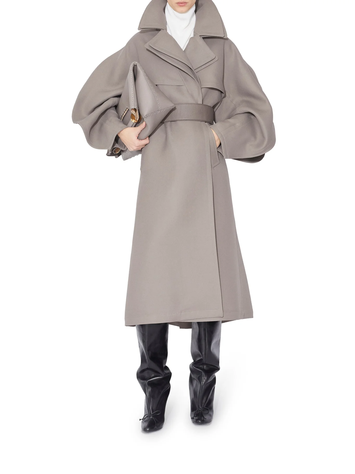 WOOL AND VISCOSE TRENCH - Image 2