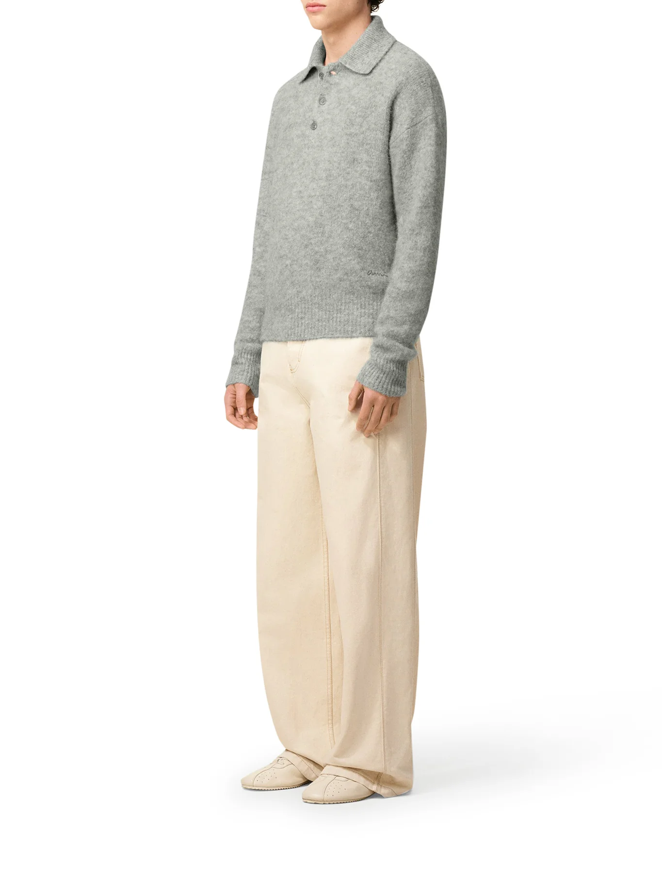 ALPACA LONG-SLEEVED POLO SHIRT - Image 5