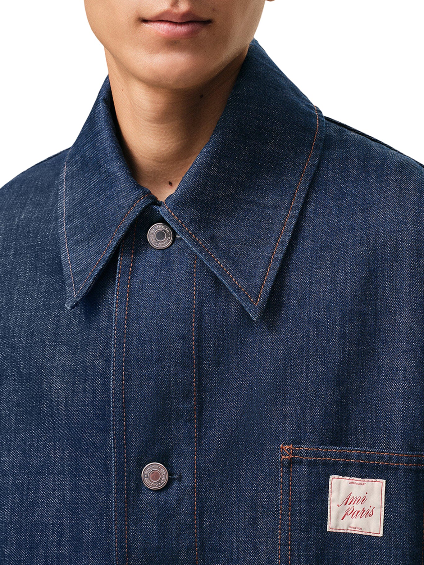 AMI PARIS HERITAGE INSERT COTTON WORK JACKET - Image 5