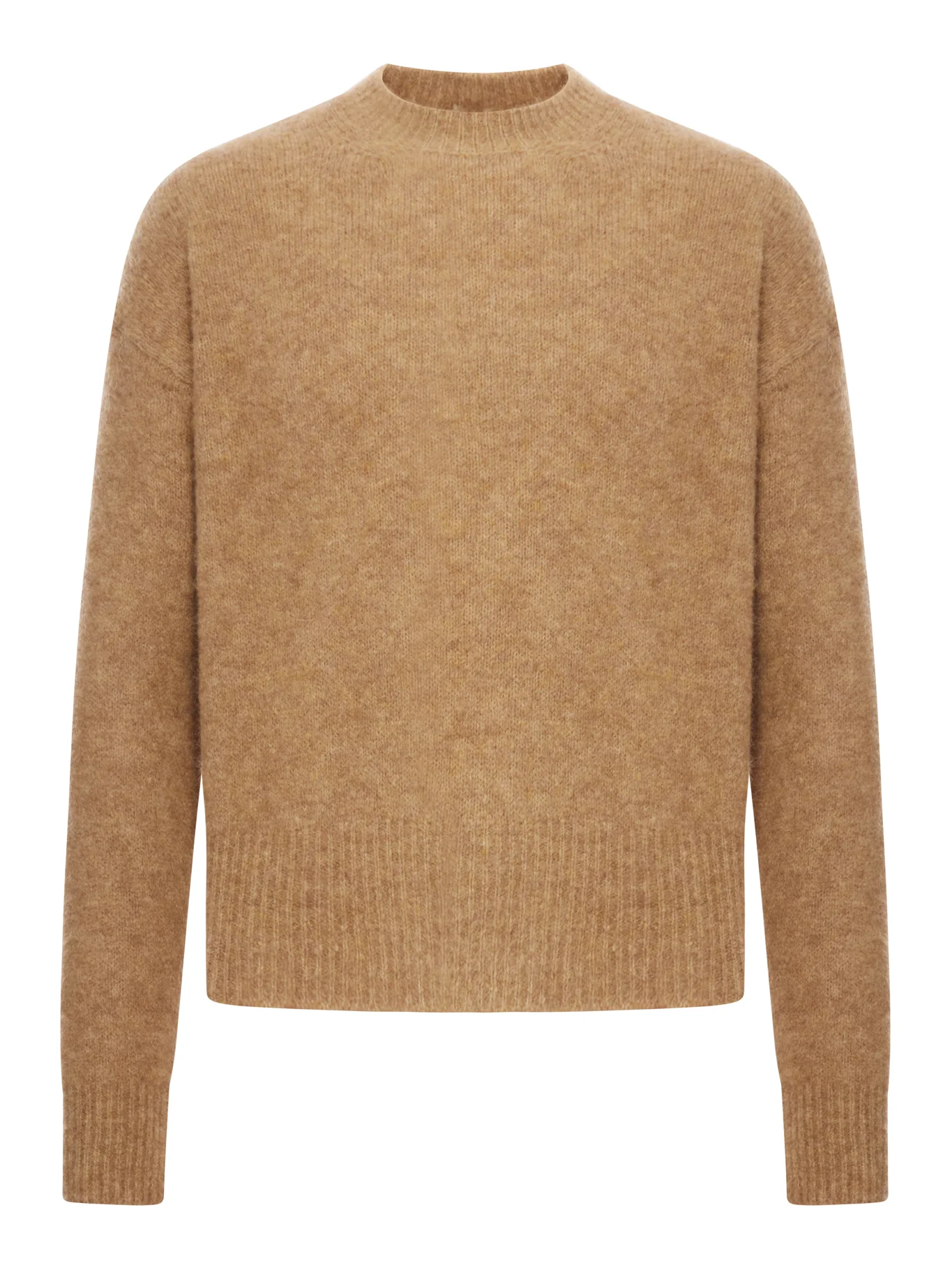 CREW NECK ALPACA WOOL SWEATER