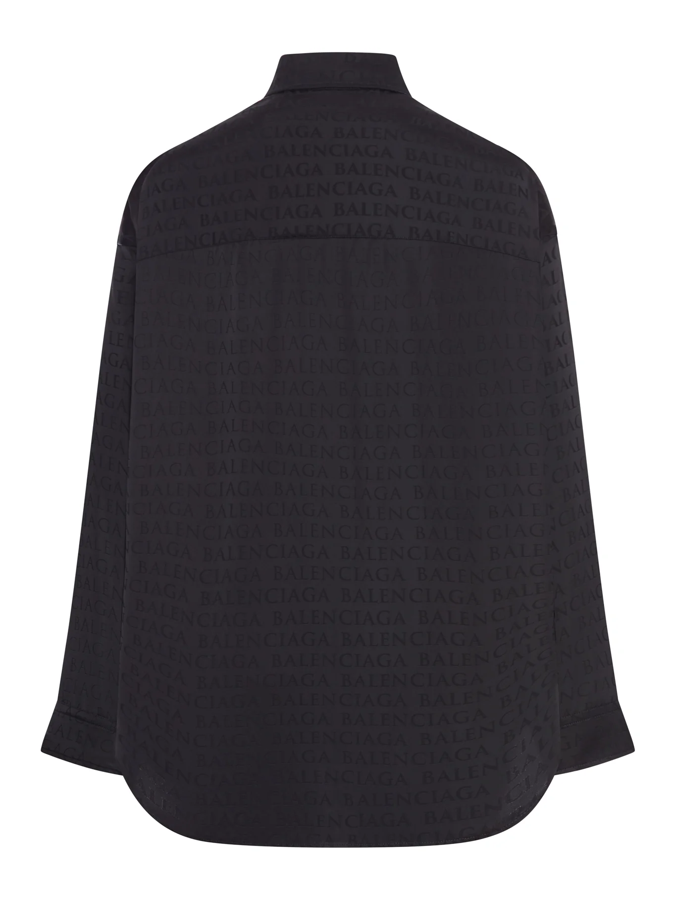 FLUID VISCOSE SHIRT WITH ALLOVER TONE-ON-TONE LOGO - Image 2
