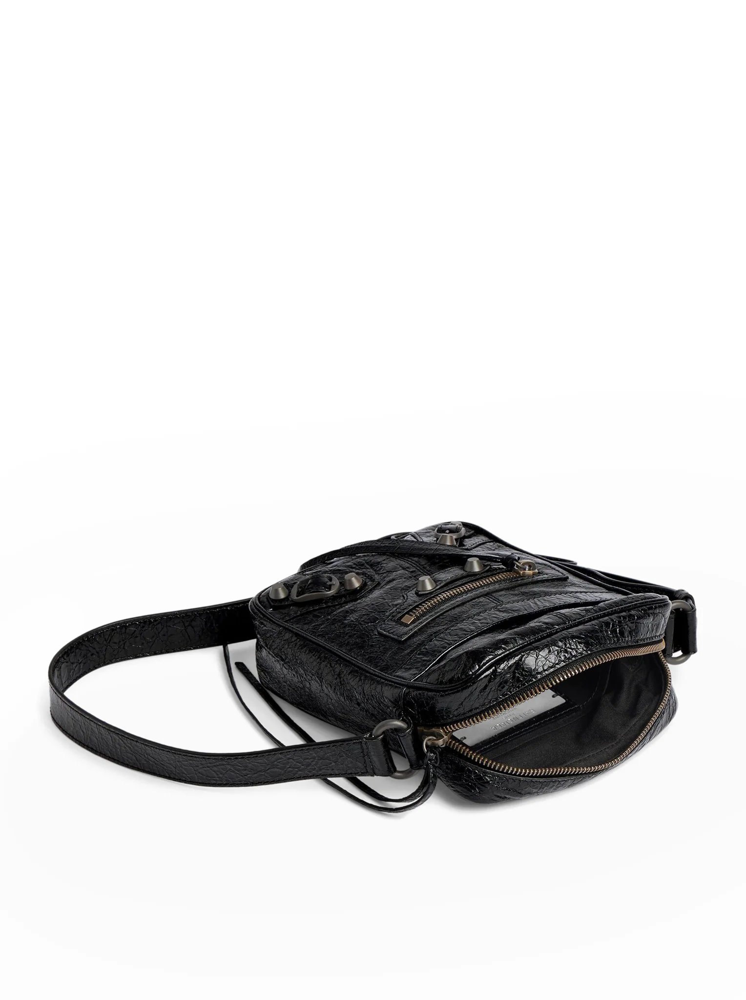 LE CITY MEN`S VERTICAL CROSSBODY BAG IN BLACK - Image 6