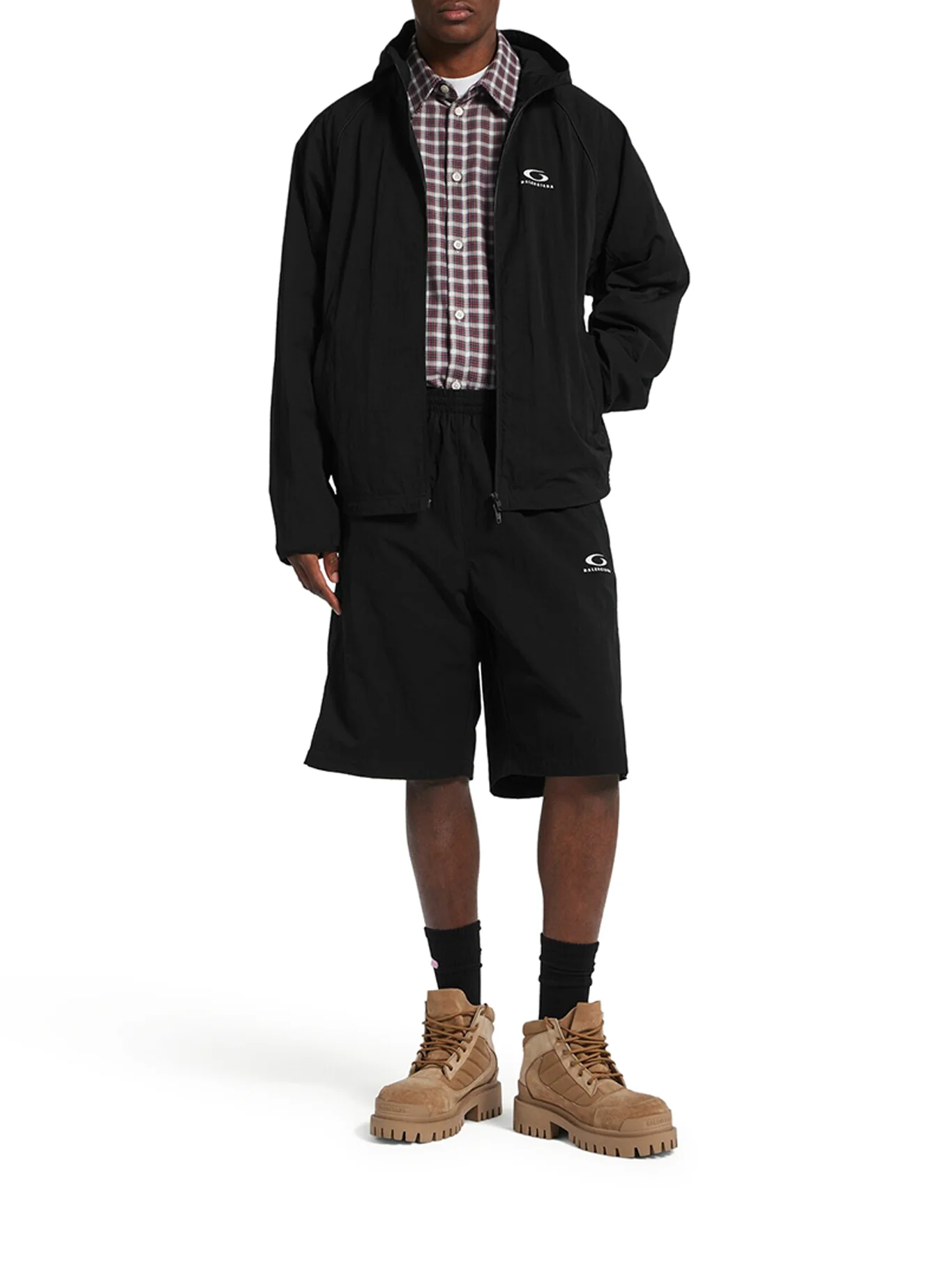 TECHNICAL FABRIC ZIP-UP JACKET - Image 2