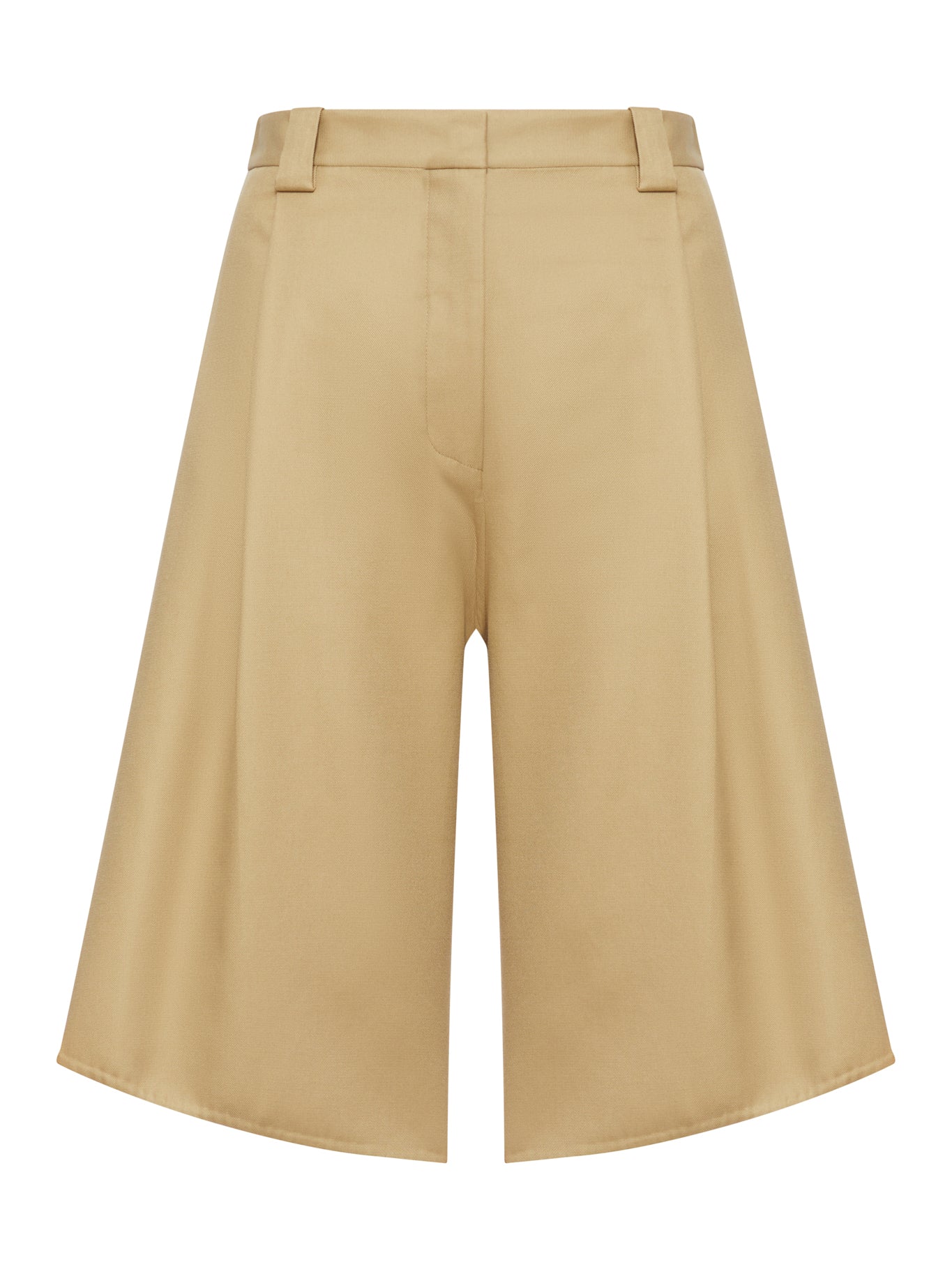 TULIP-SHAPED COTTON BERMUDA SHORTS