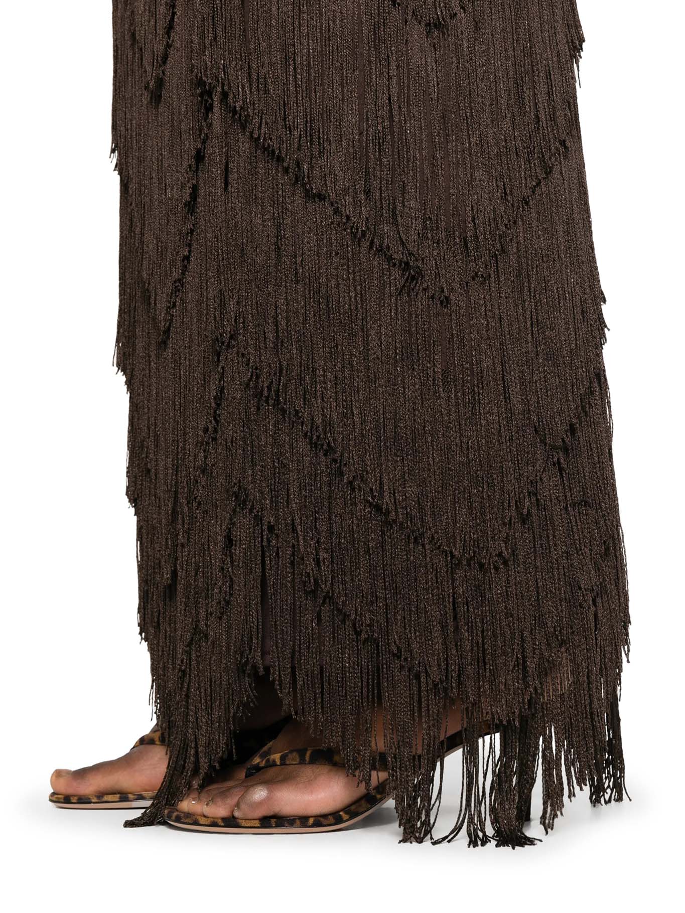 DARA LONG SKIRT WITH FRINGES - Image 4