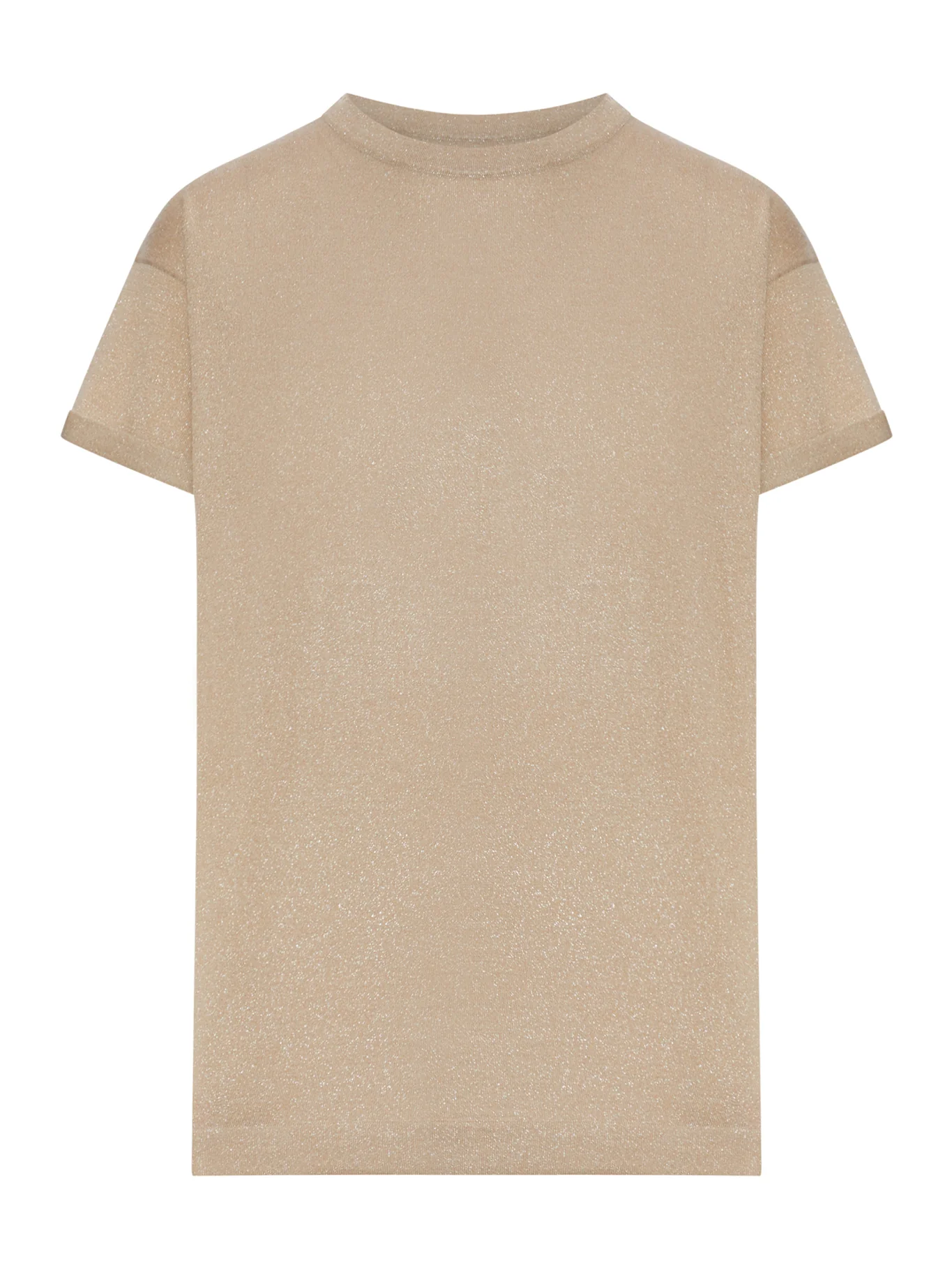 CASHMERE AND SILK LUREX T-SHIRT