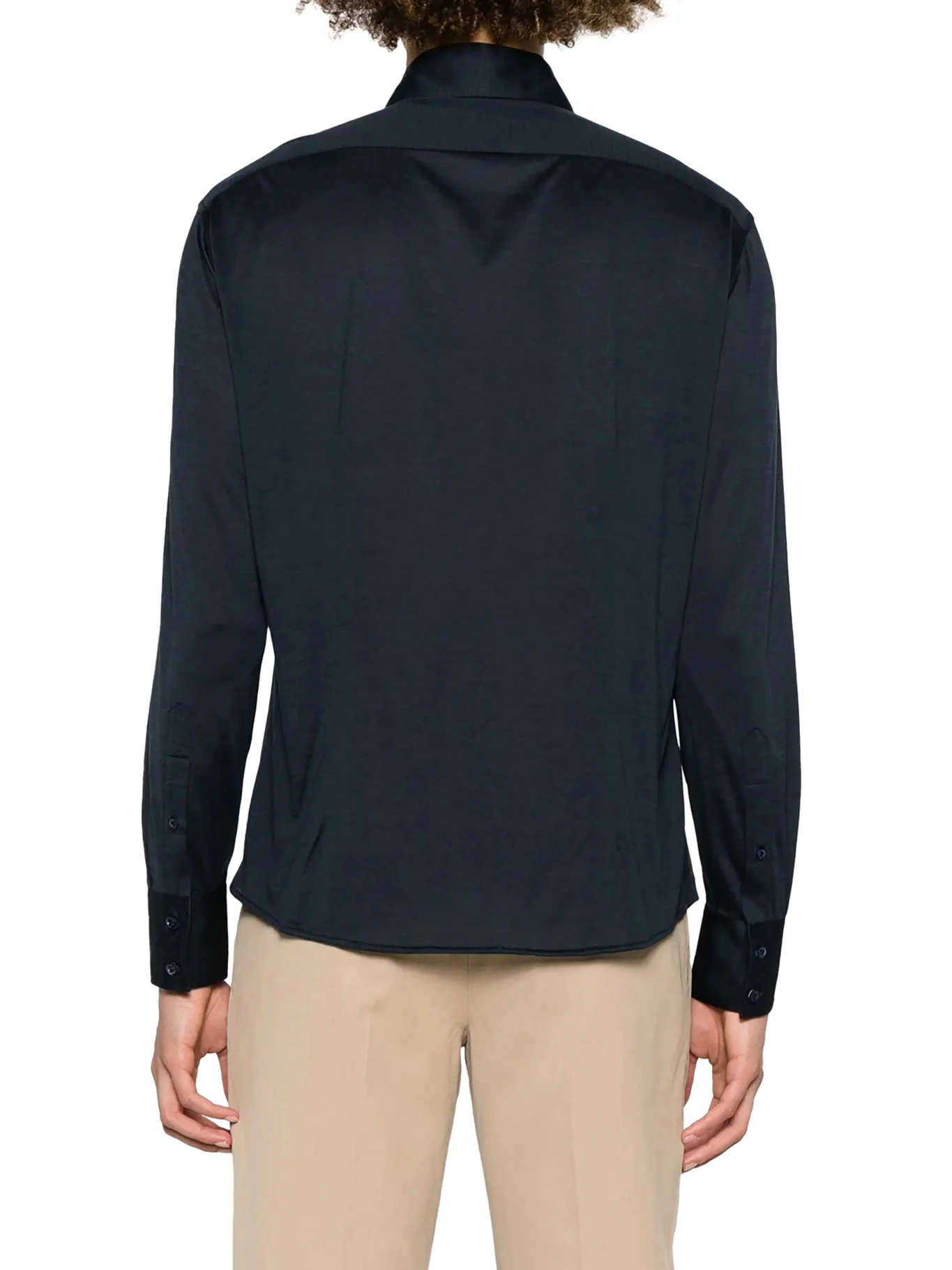 CLASSIC COTTON AND SILK BLEND SHIRT - Image 4