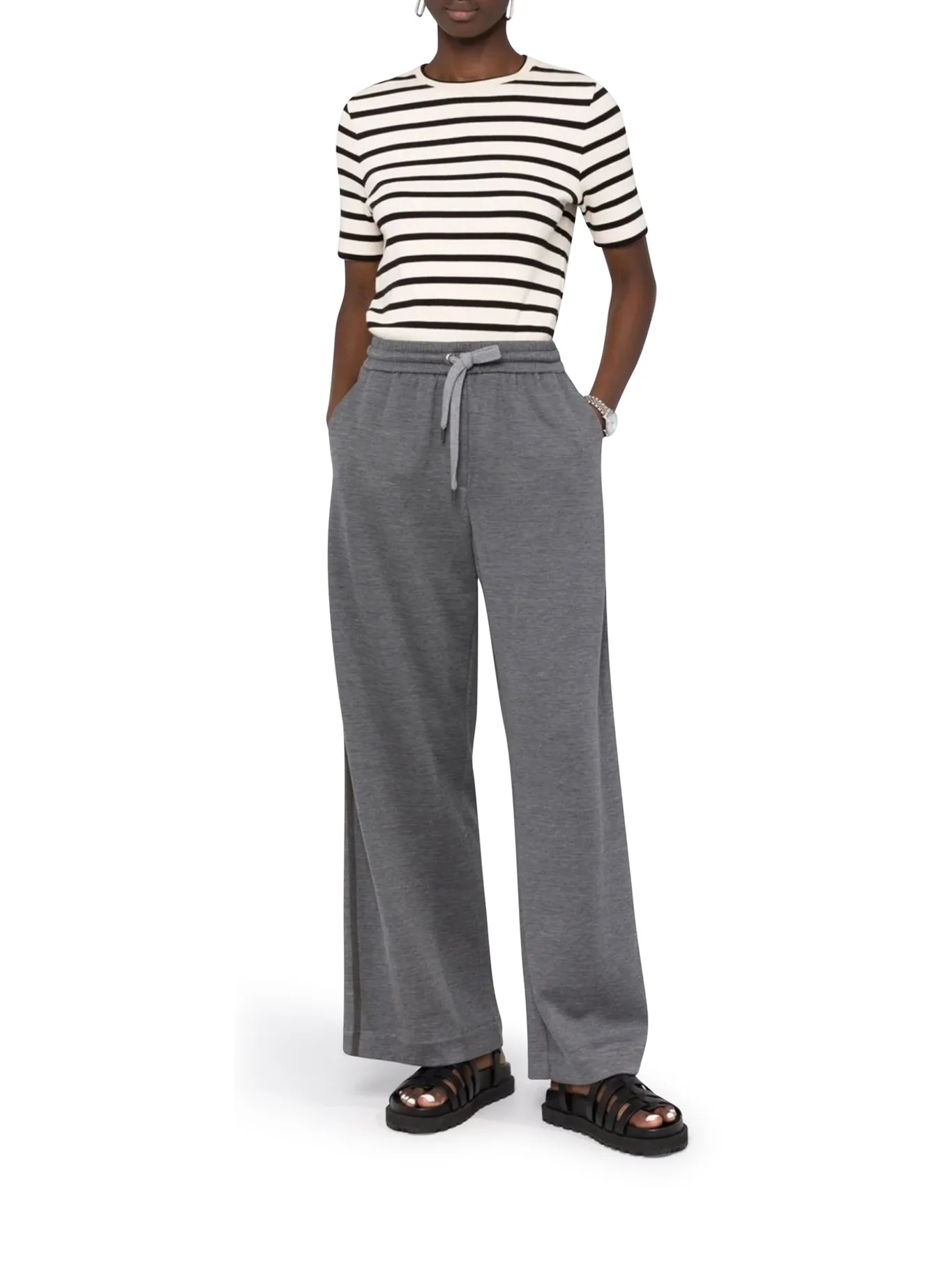 COMFORT JOGGERS IN COTTON AND SILK - Image 2