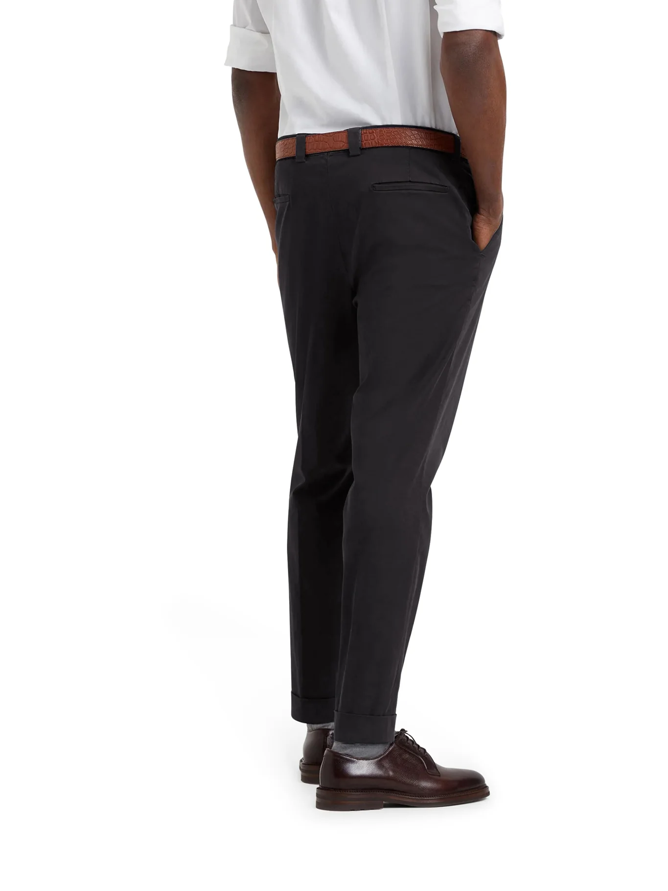 COTTON BLEND CHINO PANTS - Image 4