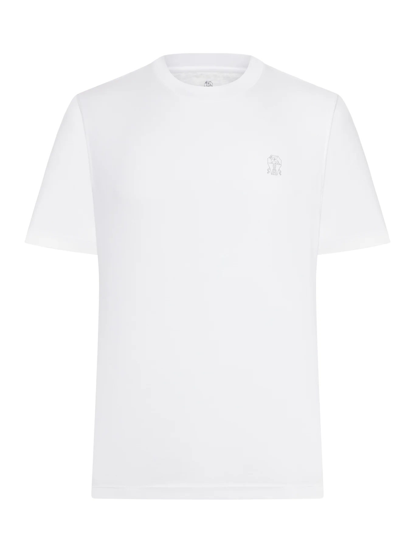 COTTON T-SHIRT WITH CONTRASTING LOGO PRINT
