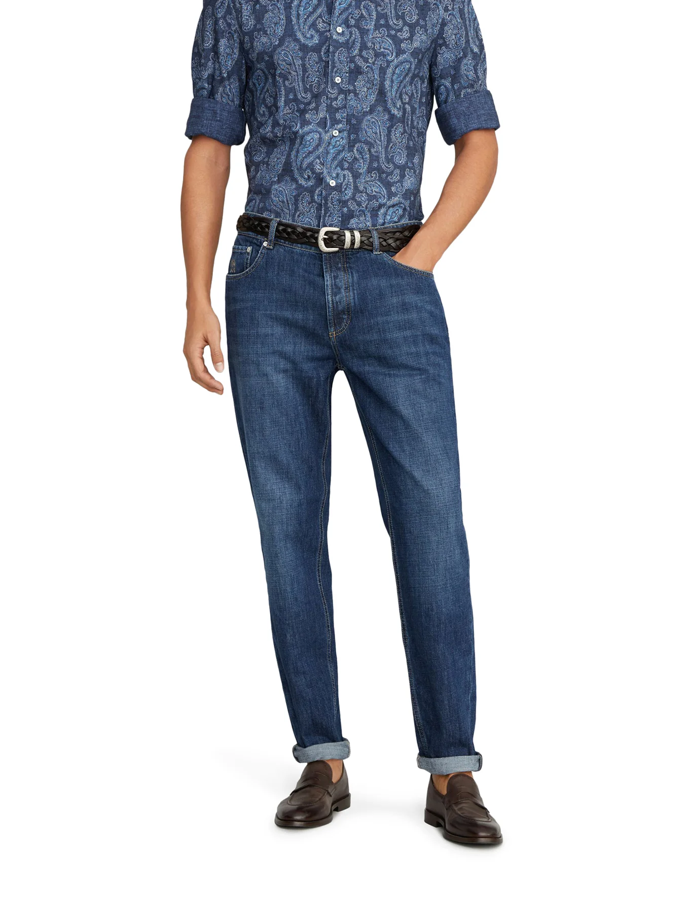 WASHED DENIM JEANS - Image 3