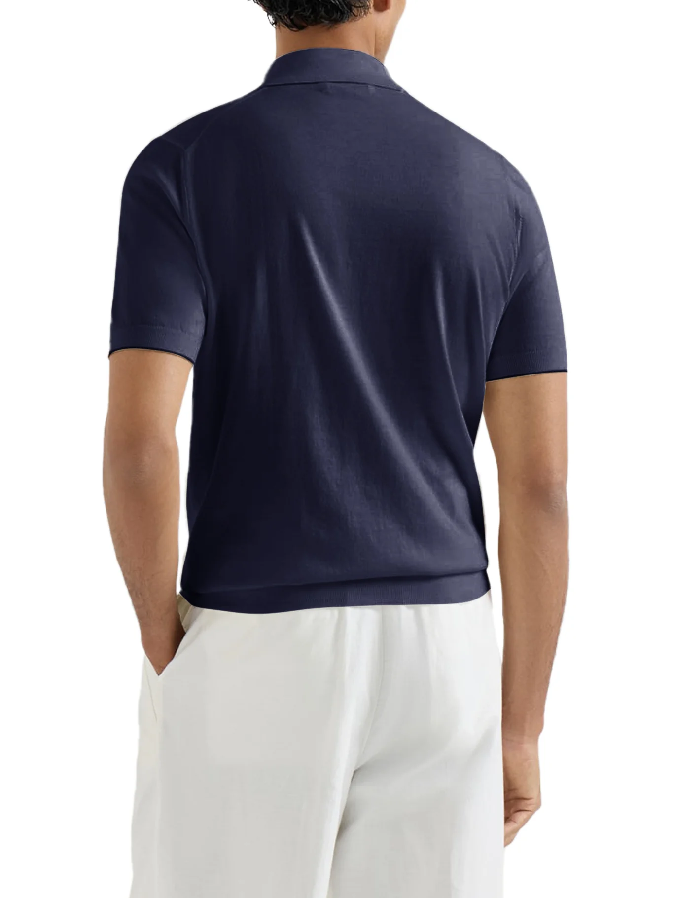 SHORT-SLEEVED COTTON POLO SHIRT - Image 3
