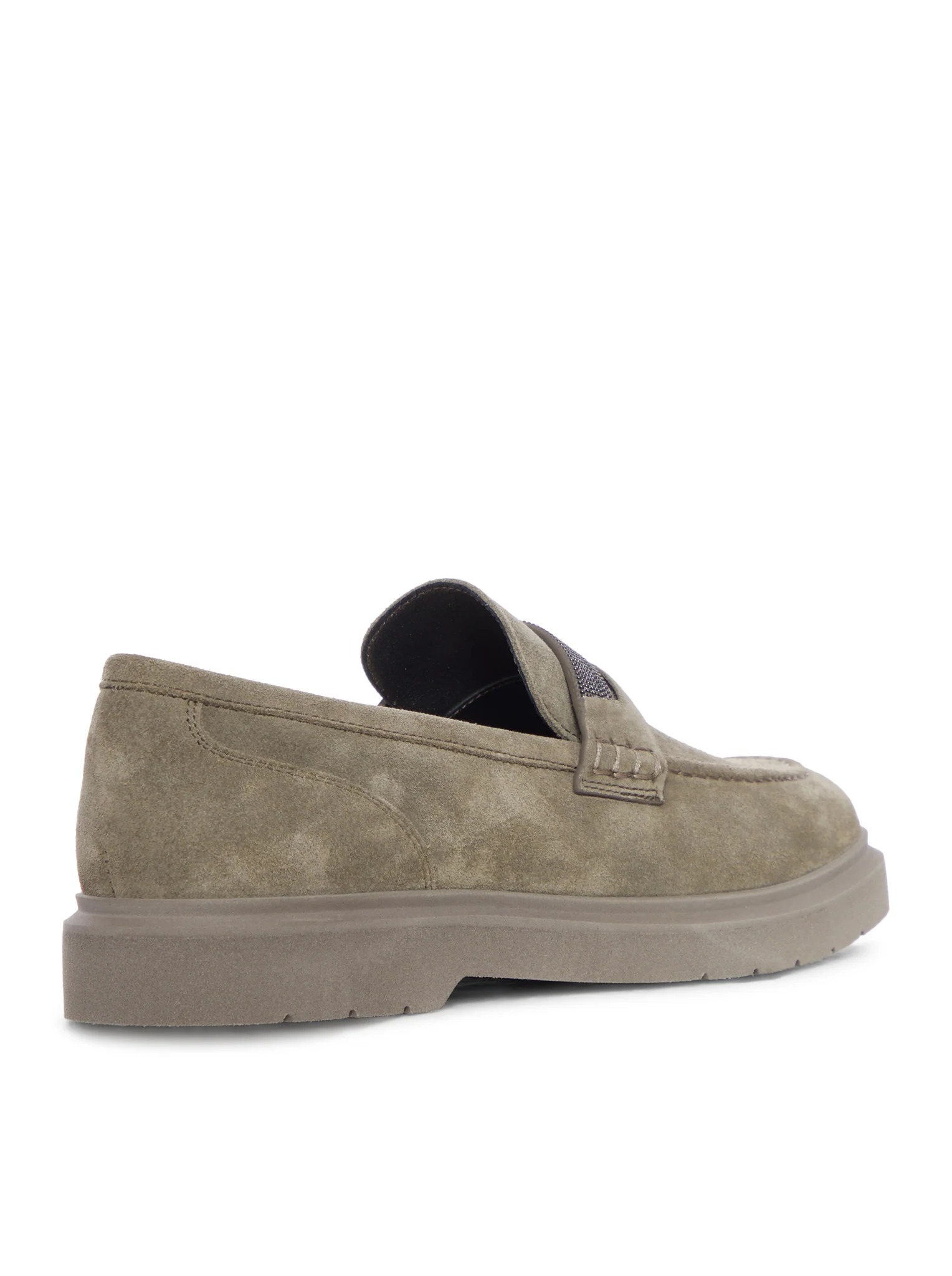 SUEDE PENNY LOAFERS WITH JEWEL APPLIQUE - Image 3
