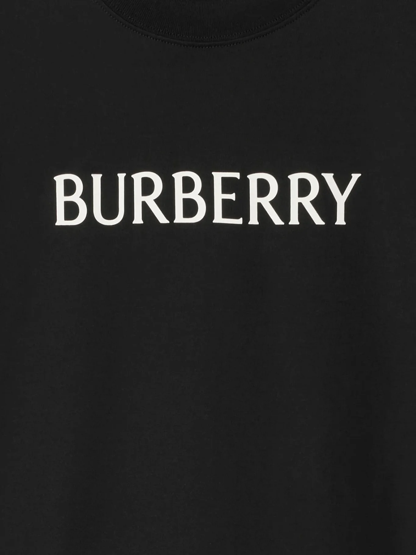 COTTON T-SHIRT WITH PRINTED BURBERRY LOGO - Image 4