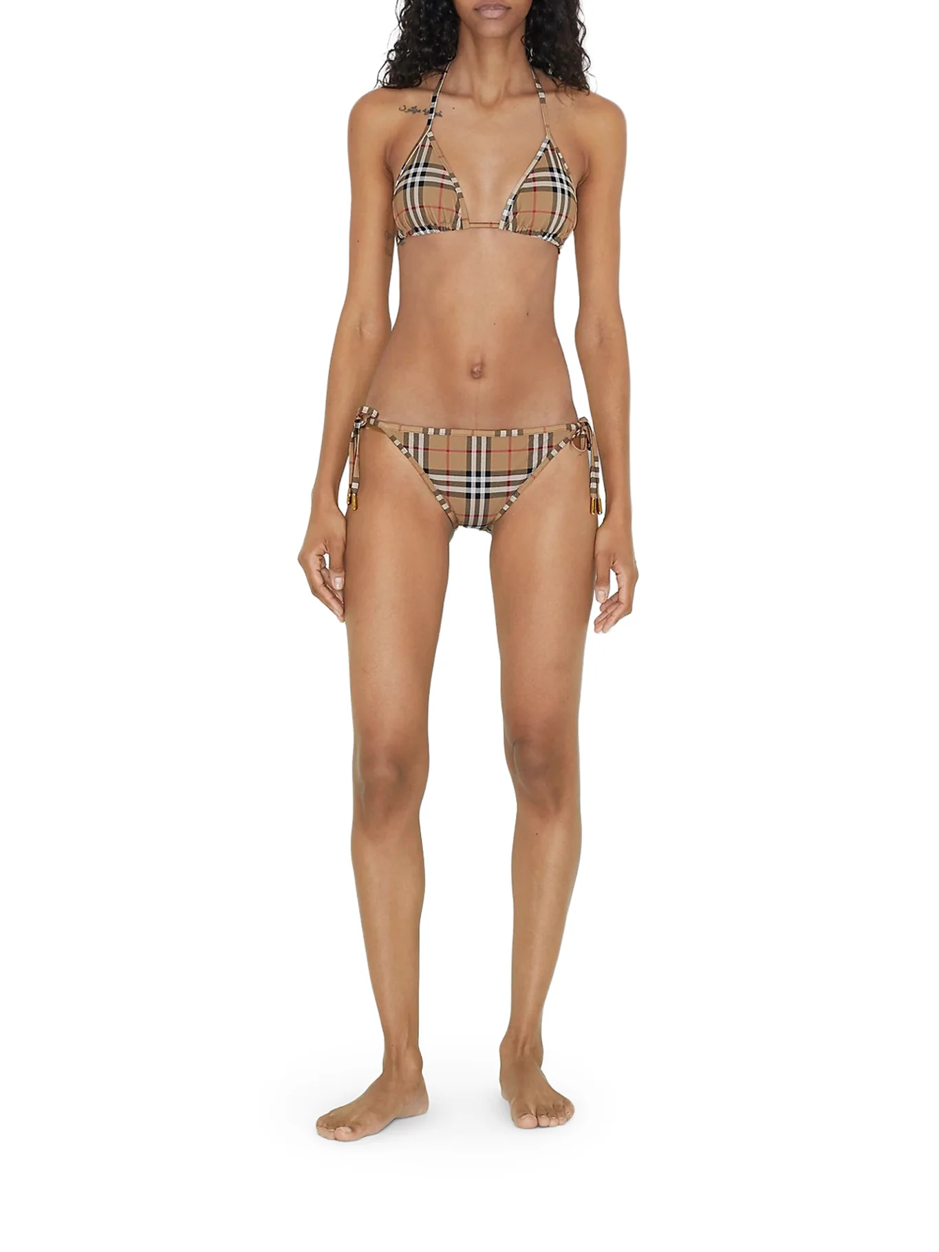 VINTAGE CHECK TRIANGLE BIKINI - Image 2