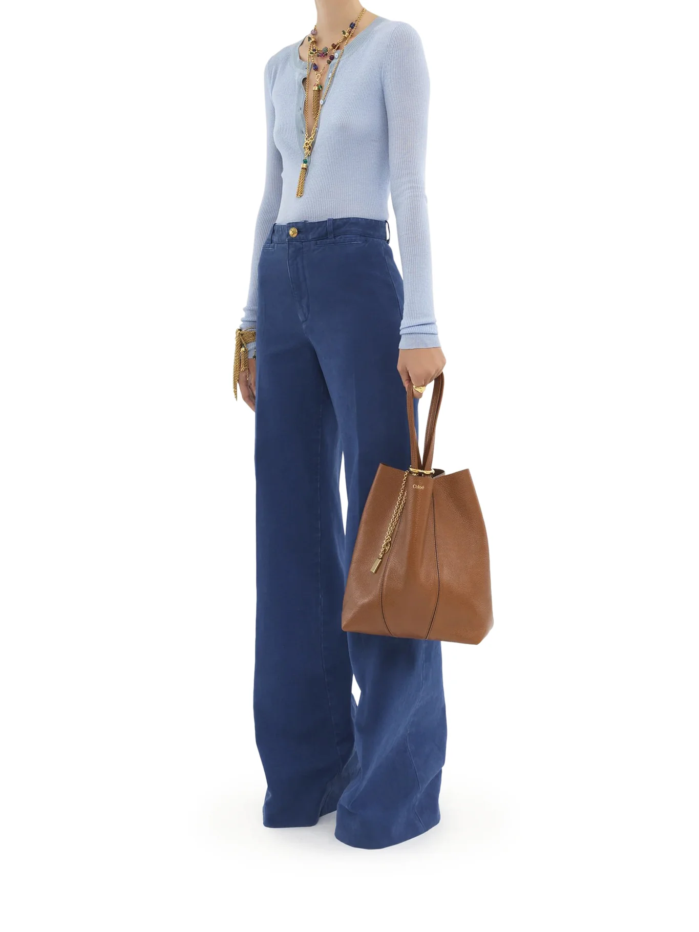 CHLOÉ SPIN TOTE BAG IN GRANATE LEATHER - Image 2