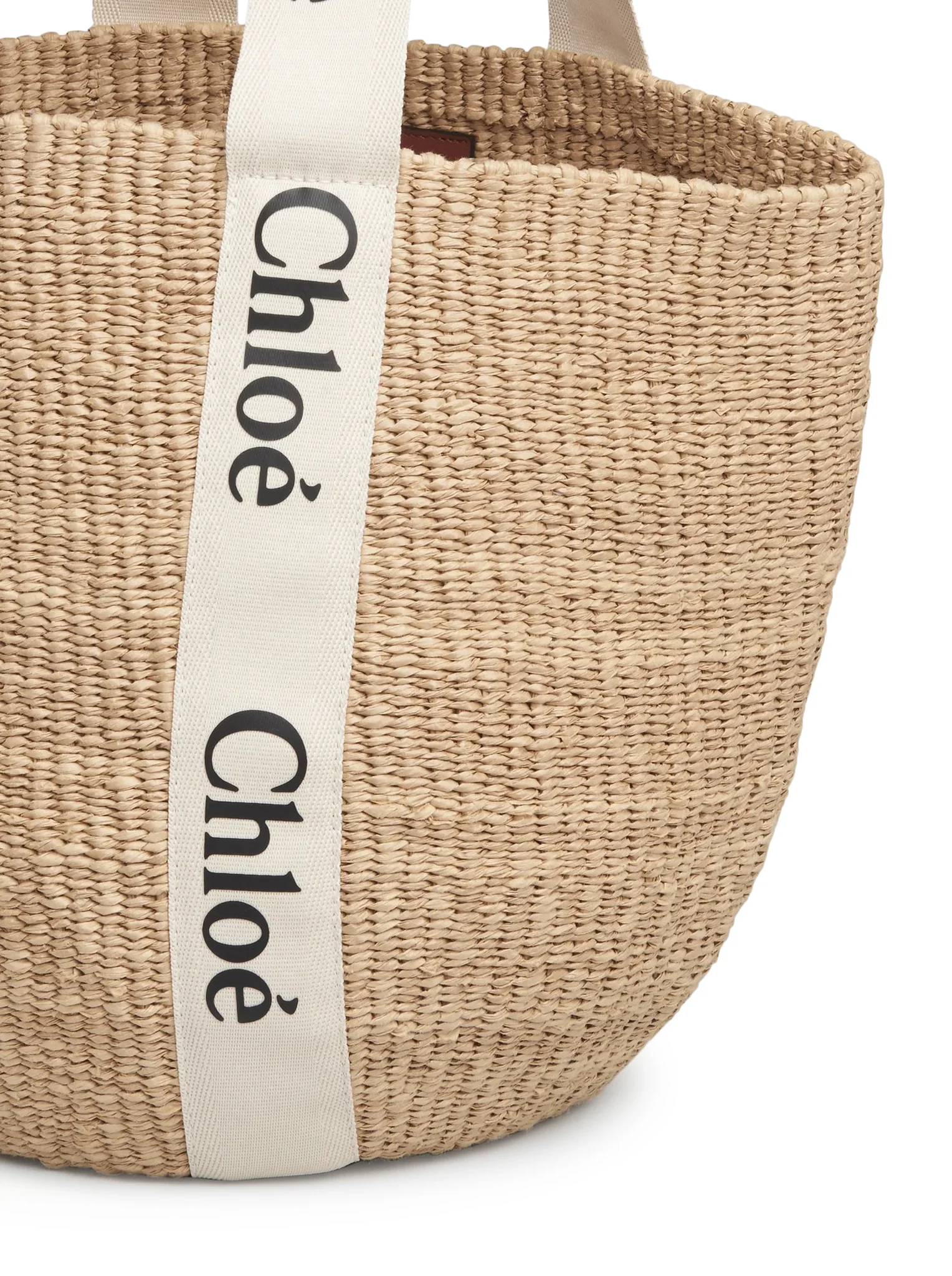 WOODY LARGE BASKET BAG IN NATURAL FIBERS - Image 5