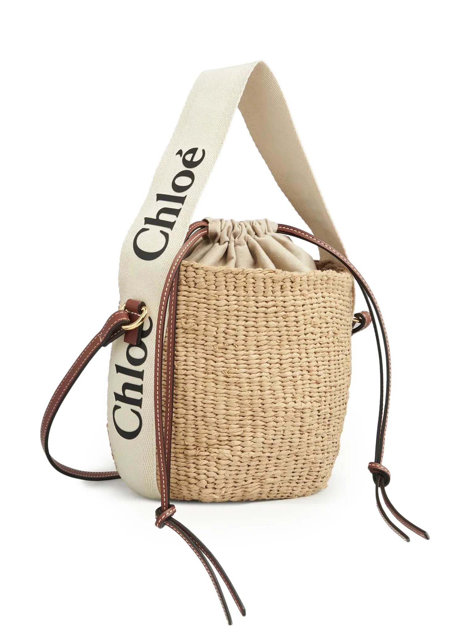 WOODY SMALL BASKET BAG IN NATURAL FIBERS - Image 4
