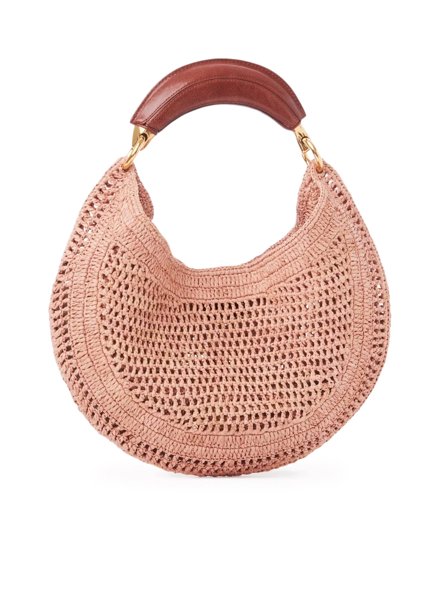 SUMMER BANANA RAFFIA HOBO BAG - Image 5