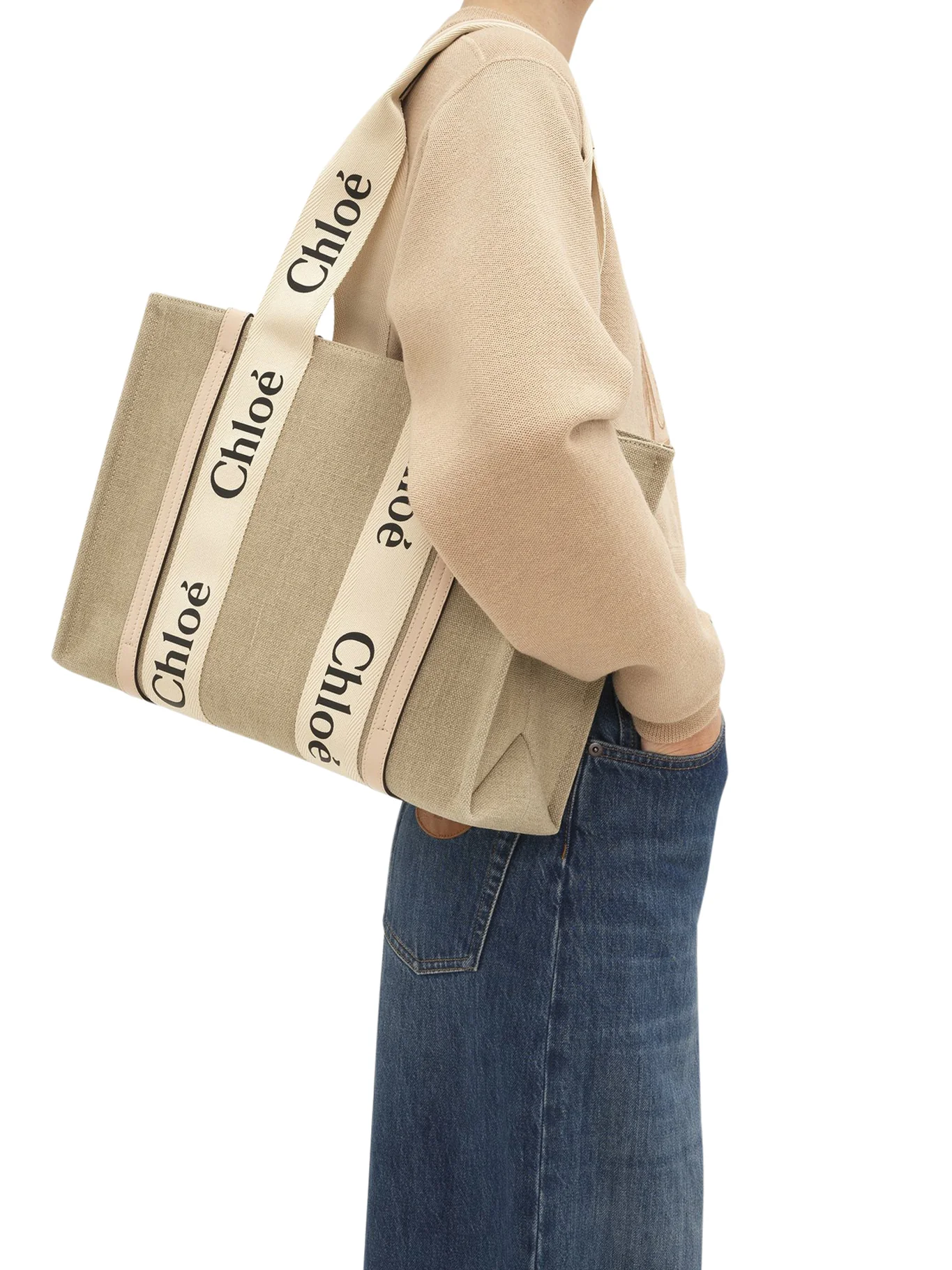 WOODY LINEN TOTE BAG - Image 2