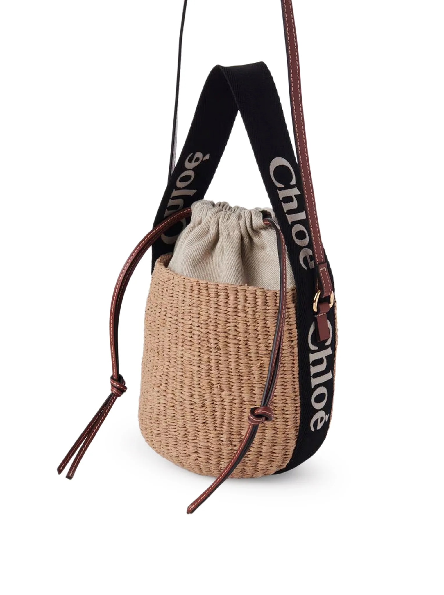 WOODY SMALL BASKET BAG IN NATURAL FIBERS - Image 5