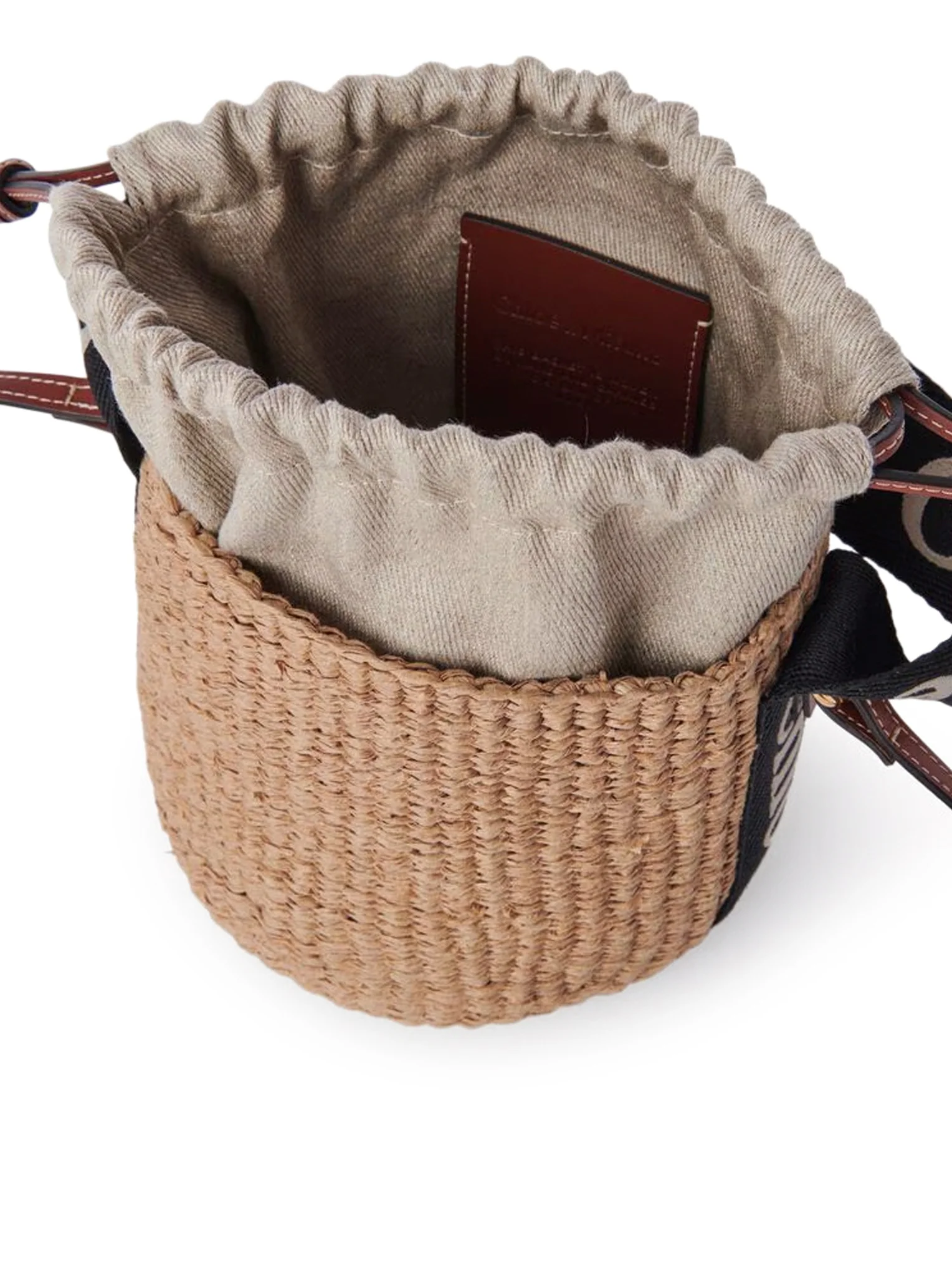 WOODY SMALL BASKET BAG IN NATURAL FIBERS - Image 6