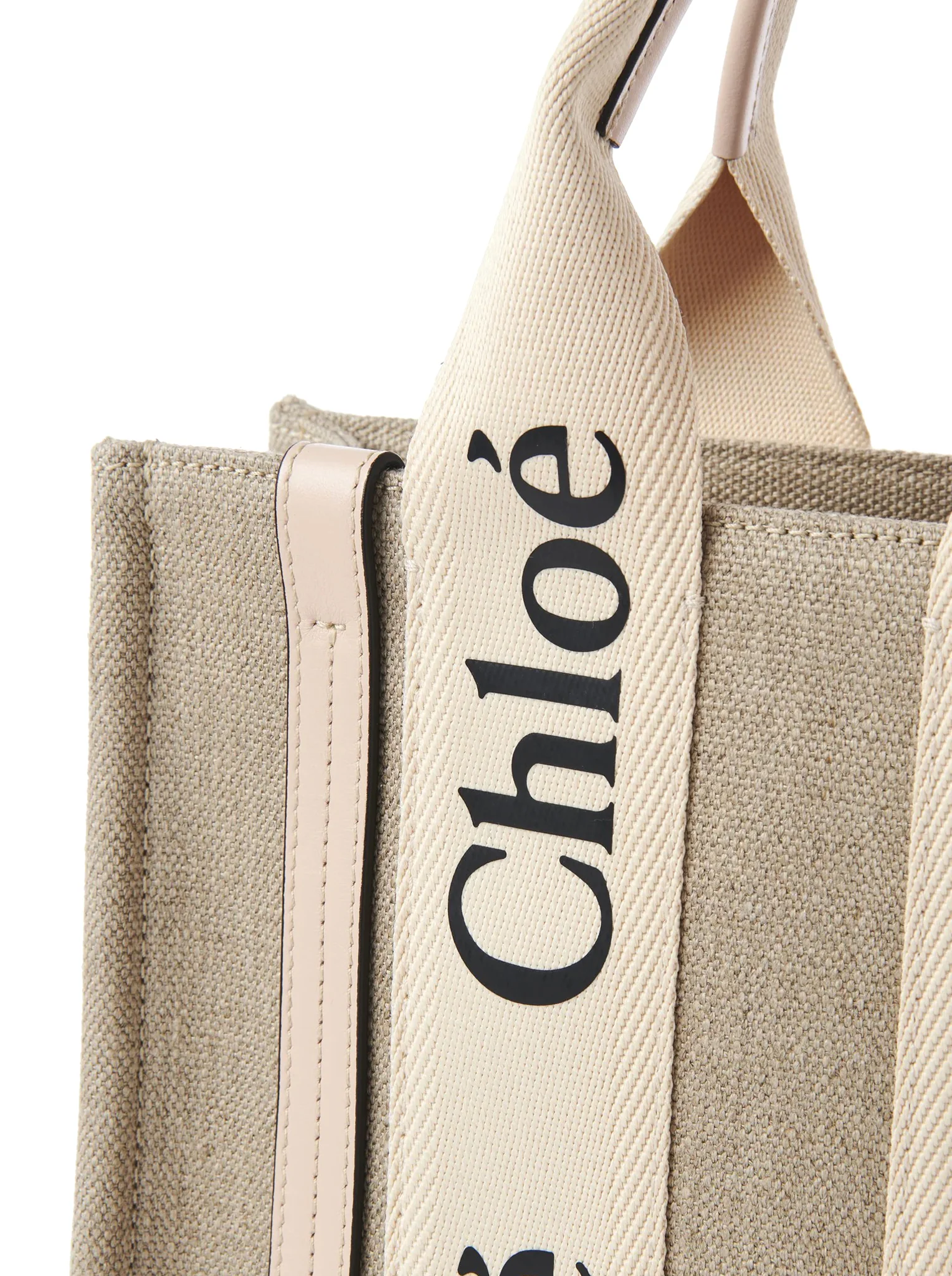 WOODY SMALL LINEN TOTE BAG - Image 7