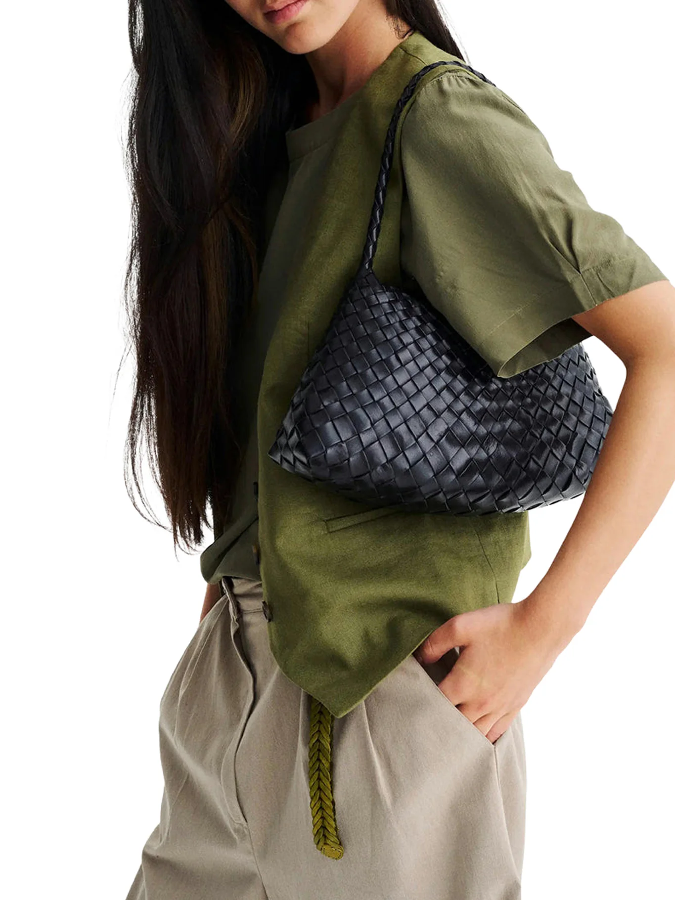 ROSANNA MINI BAG IN WOVEN LEATHER - Image 2