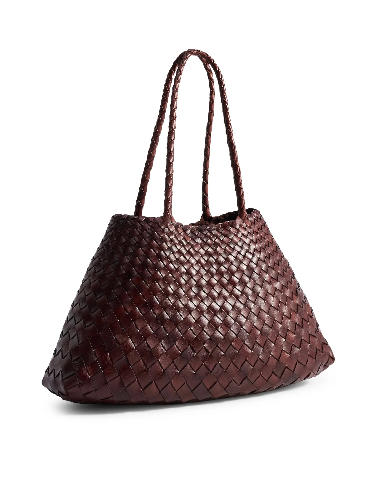 SANTA CROCE BIG WOVEN LEATHER BAG - Image 3