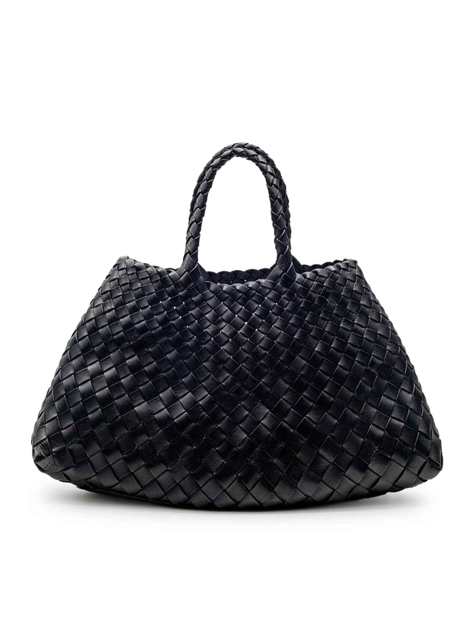 SANTA CROCE SMALL BLACK LEATHER BAG - Image 4