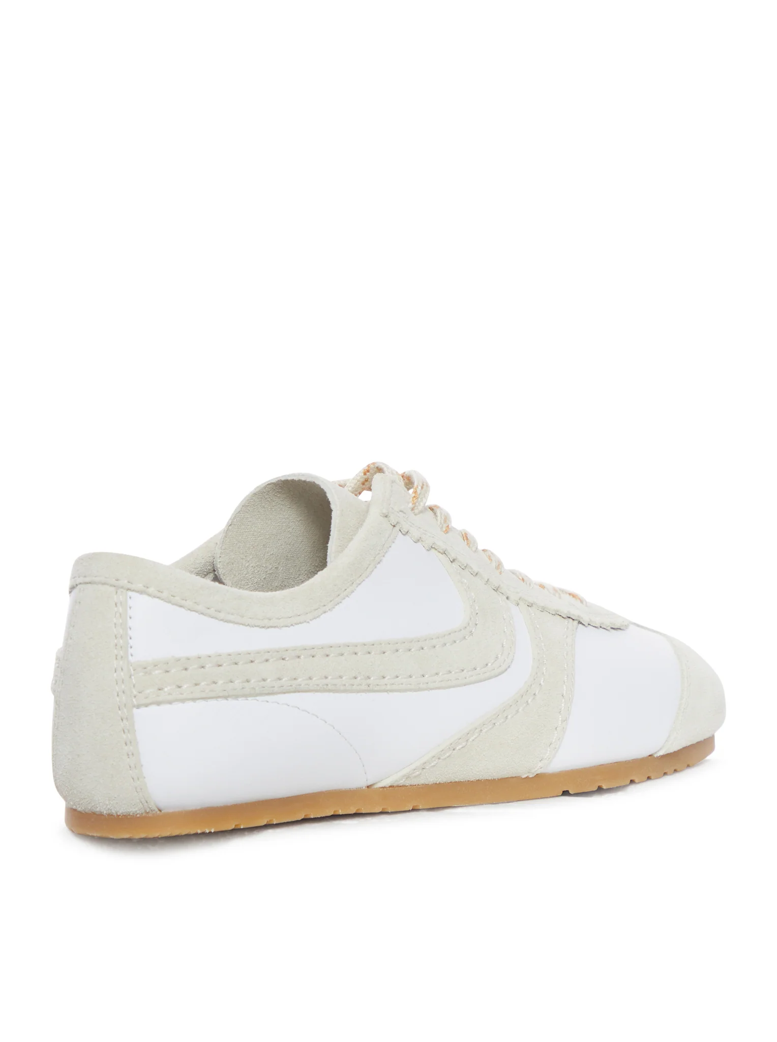 TWO-TONE LEATHER AND SUEDE SNEAKERS - Image 3