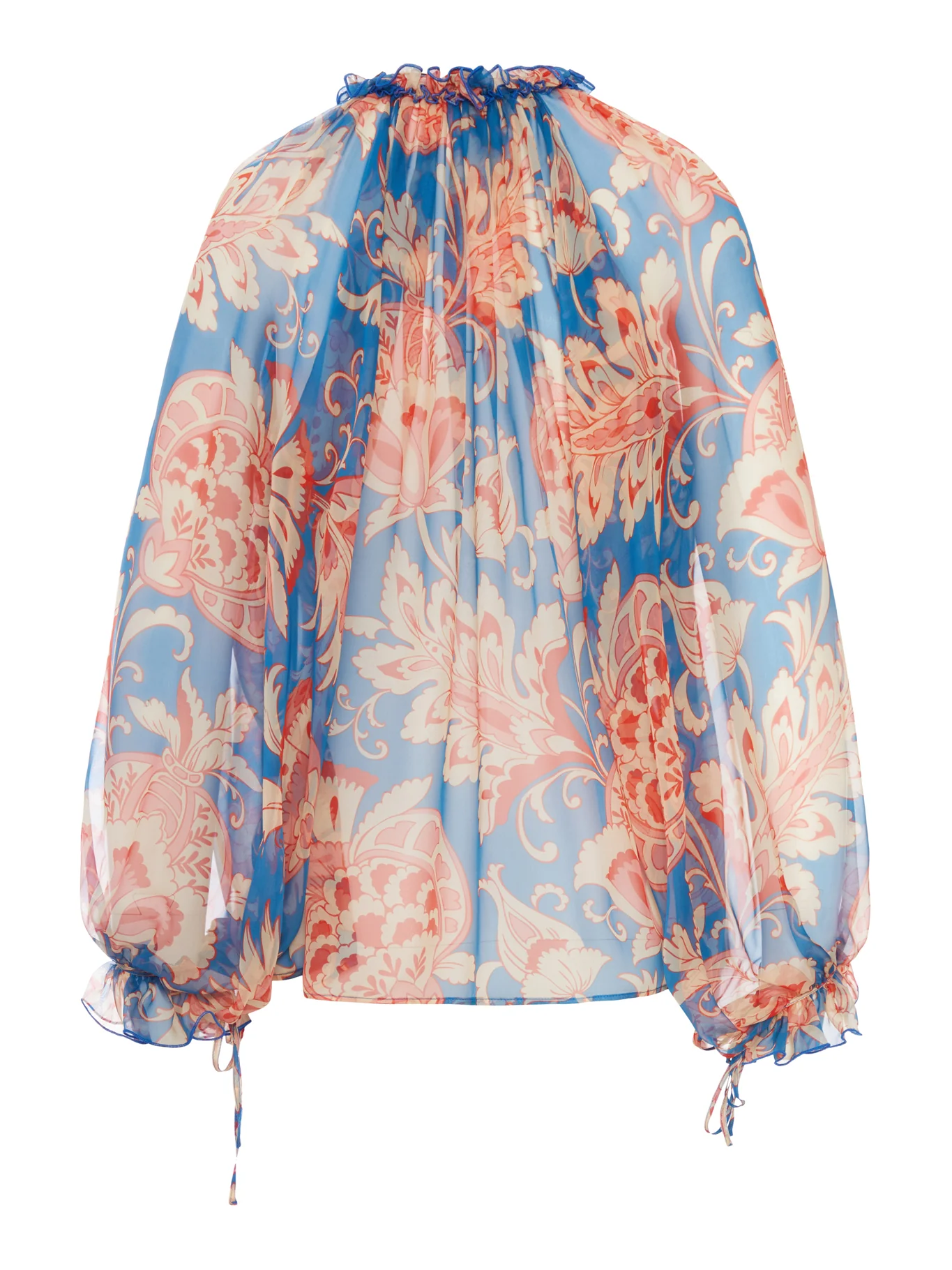 SILK BLOUSE WITH FLORAL PRINT - Image 2