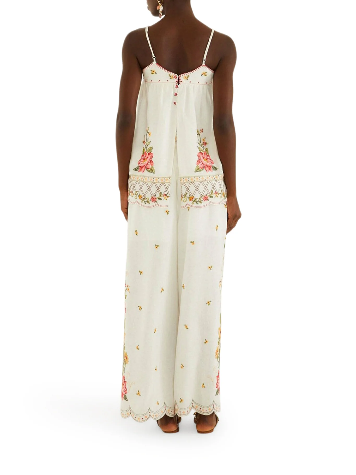 PALAZZO TROUSERS WITH FLORAL EMBROIDERY - Image 4