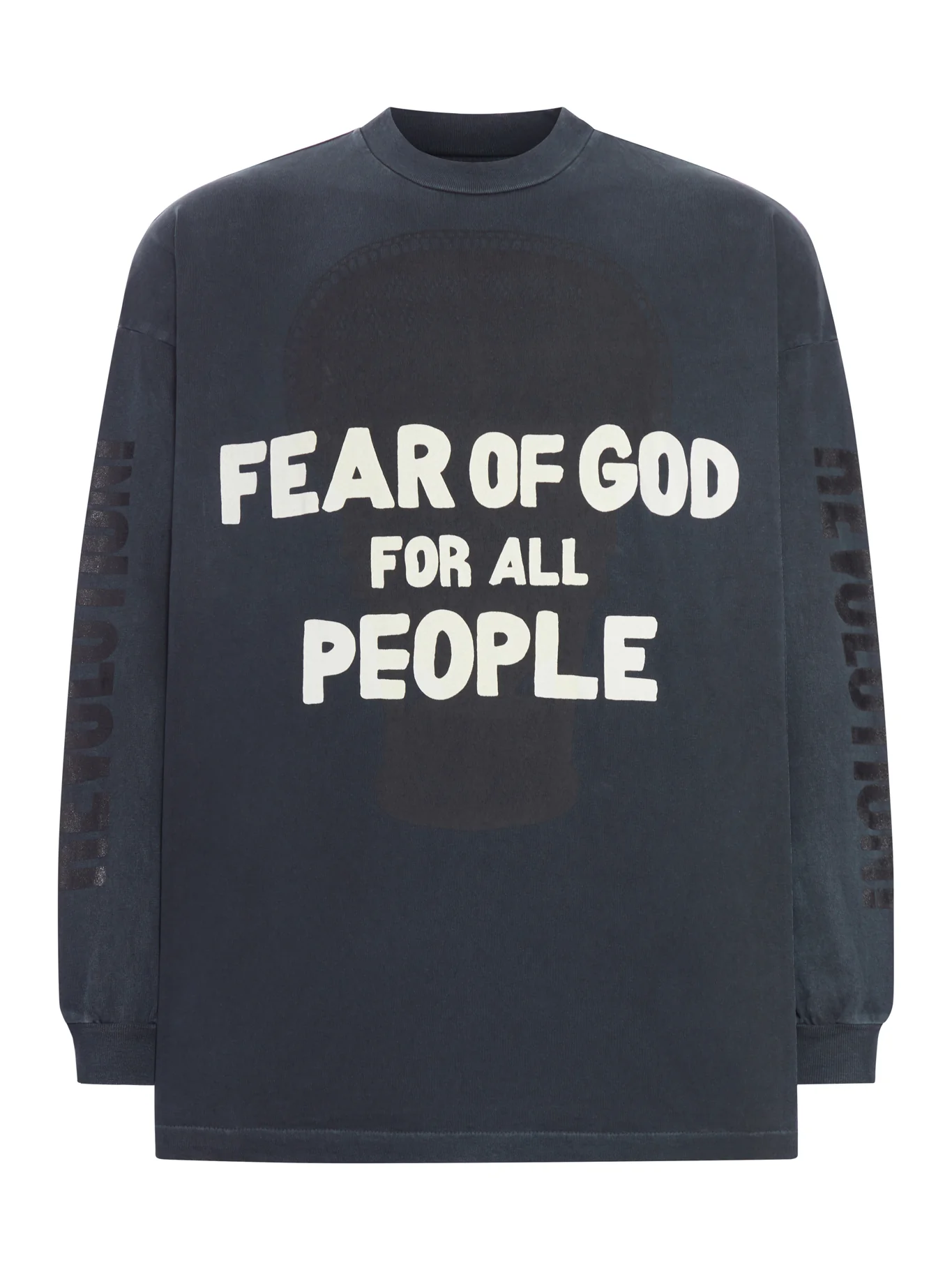 "OPEN OUR FUTURE" LONG-SLEEVED COTTON T-SHIRT