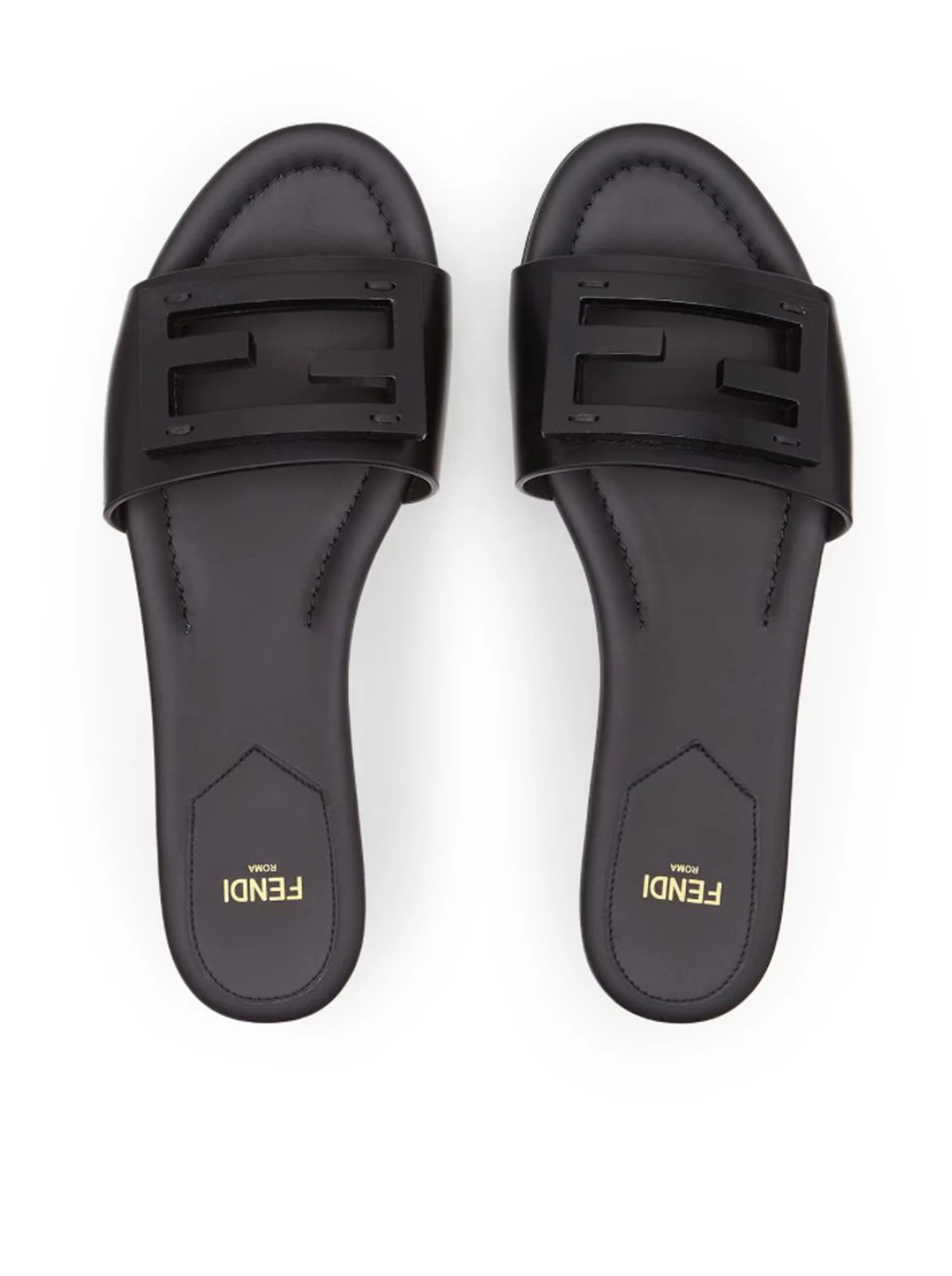 SLIDE BAGUETTE IN BLACK LEATHER - Image 4