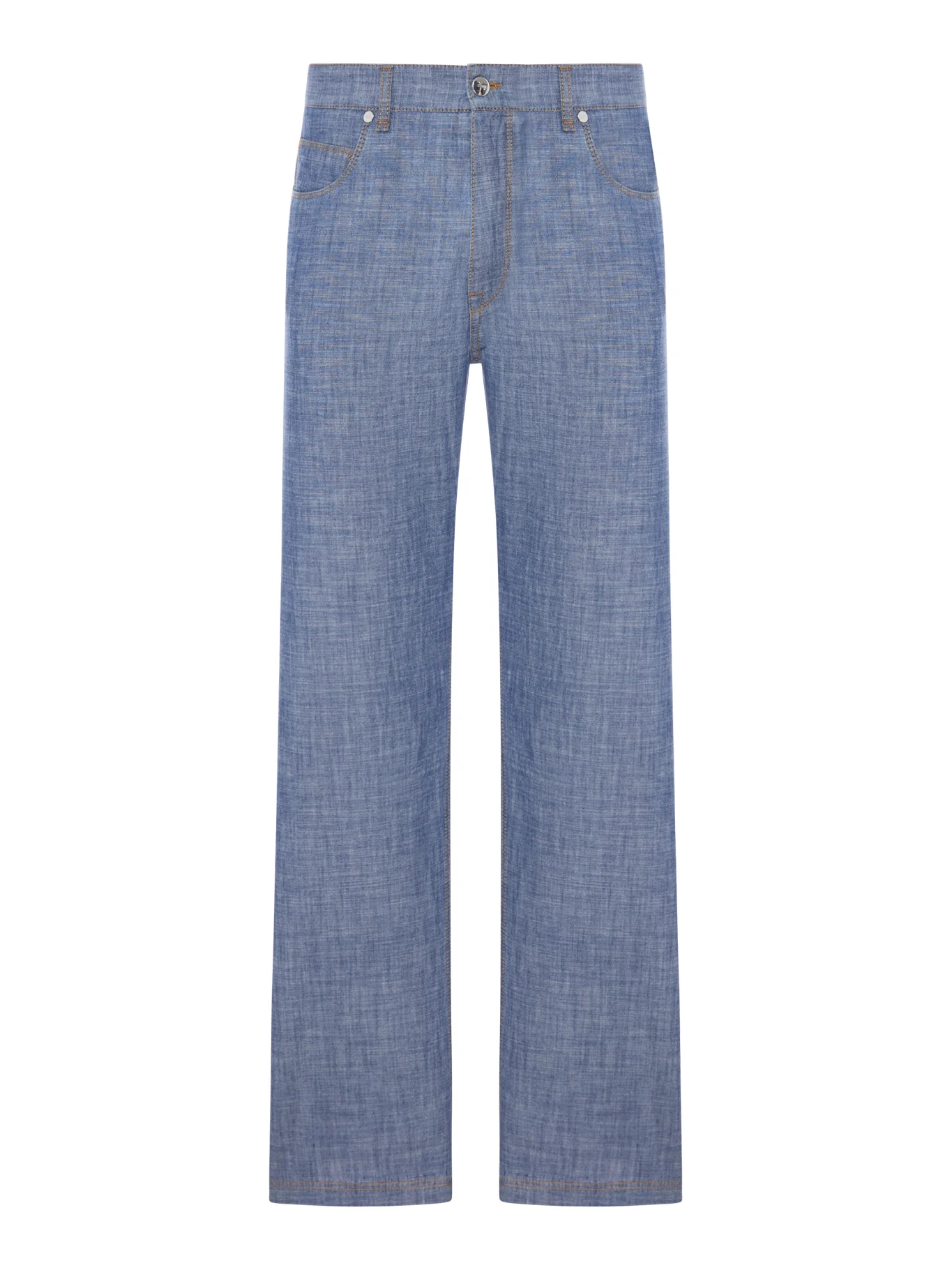BLUE CHAMBRAY DENIM PANTS