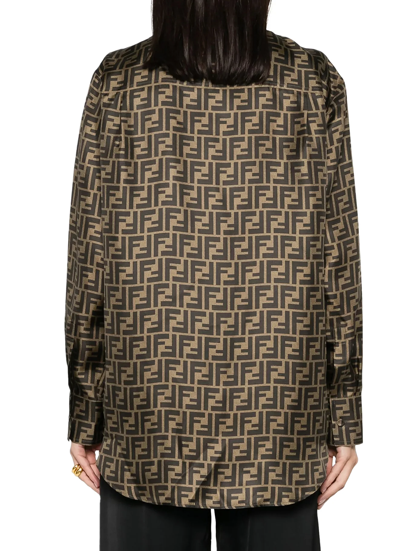 FF BROWN SILK SHIRT - Image 4