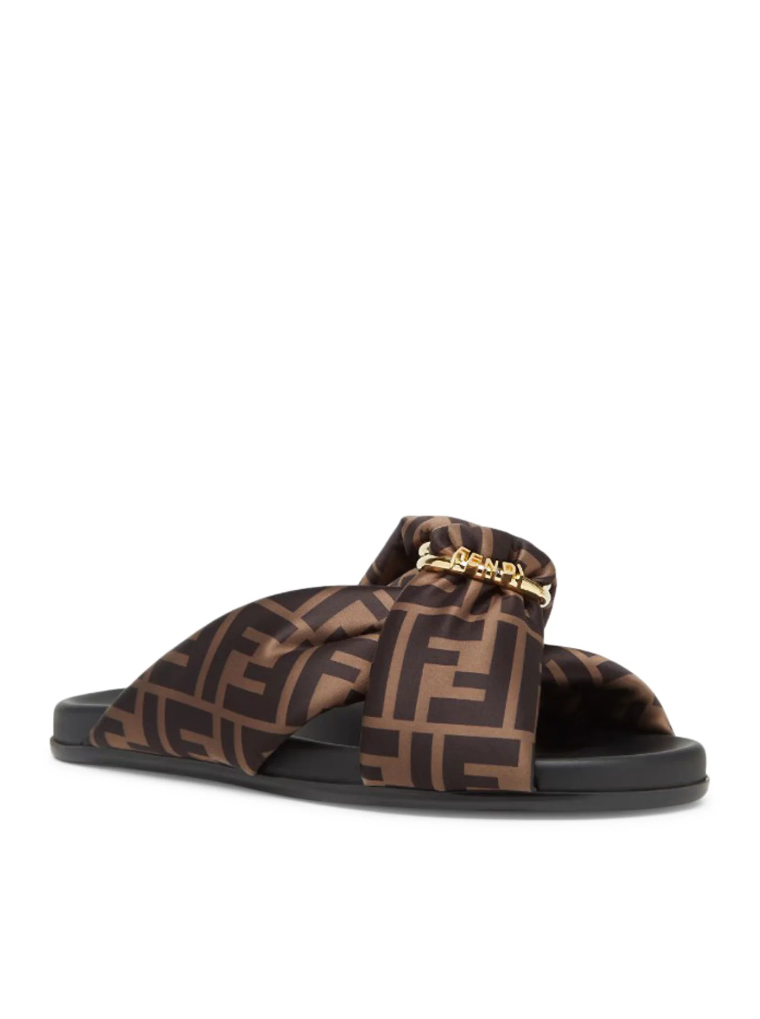 FENDI FEEL SANDALS IN SATIN FF - Image 2