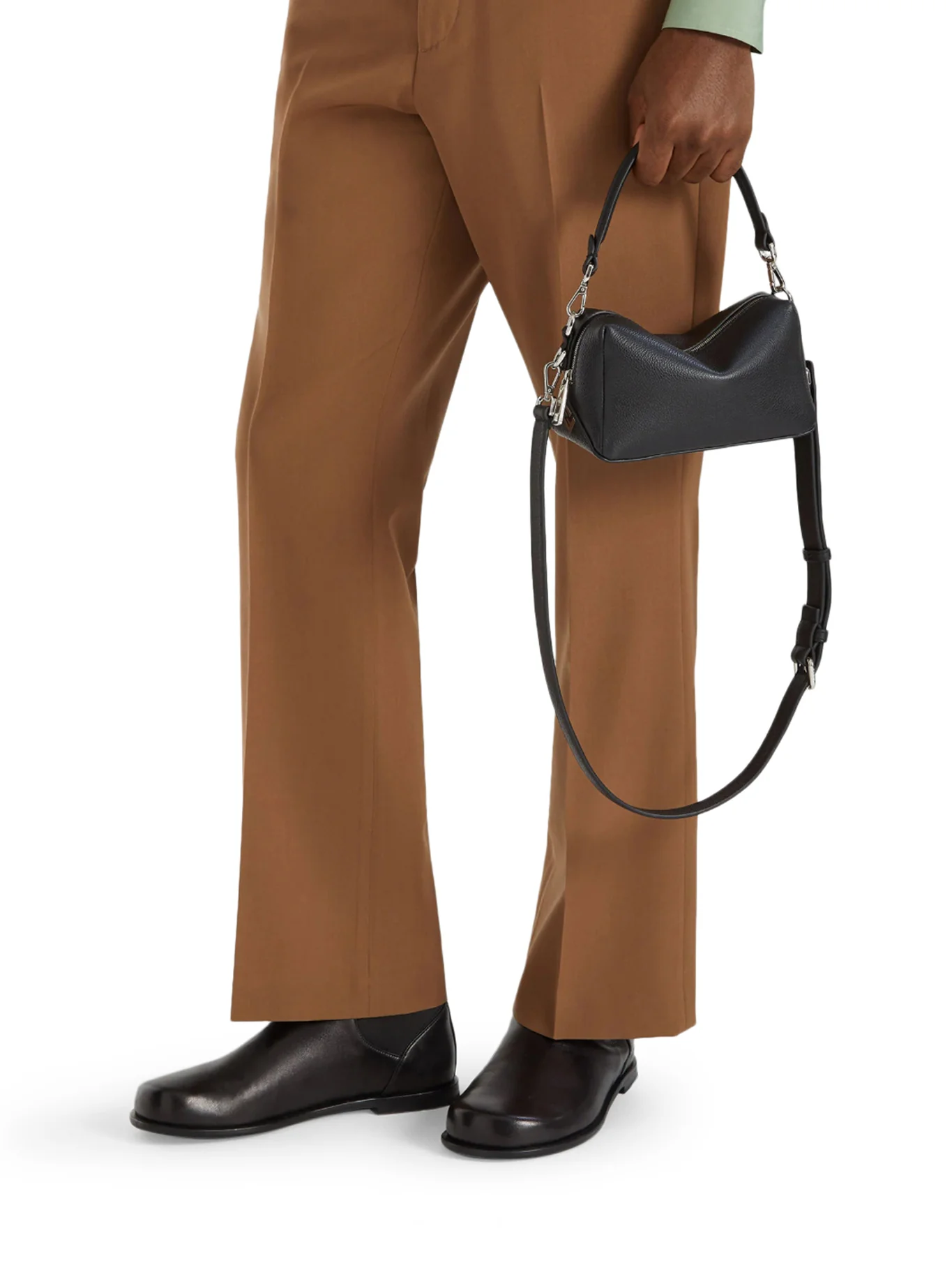 FENDI SMALL BLACK LEATHER BAG - Image 4