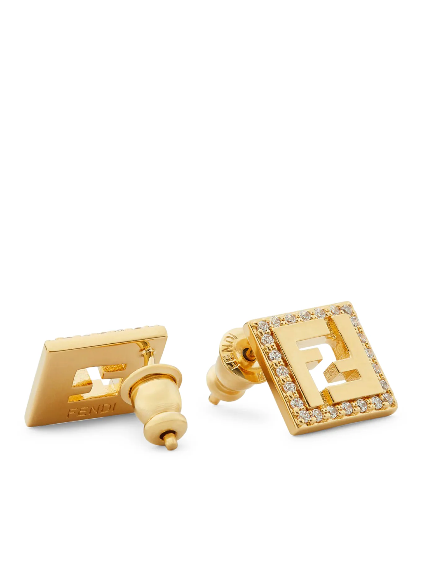 FOREVER GOLD-COLOURED METAL EARRINGS - Image 2