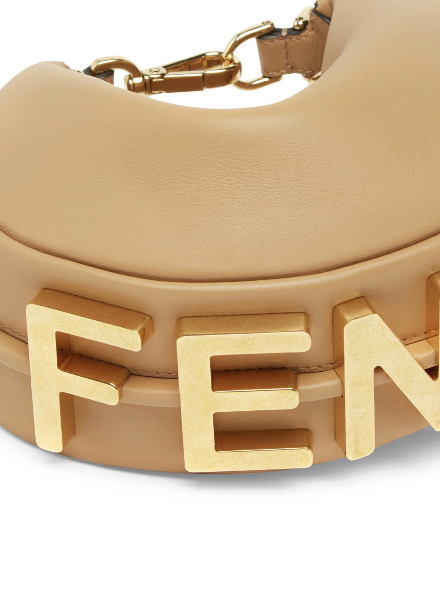 FENDIGRAPHY MINI IN HONEY LEATHER - Image 4