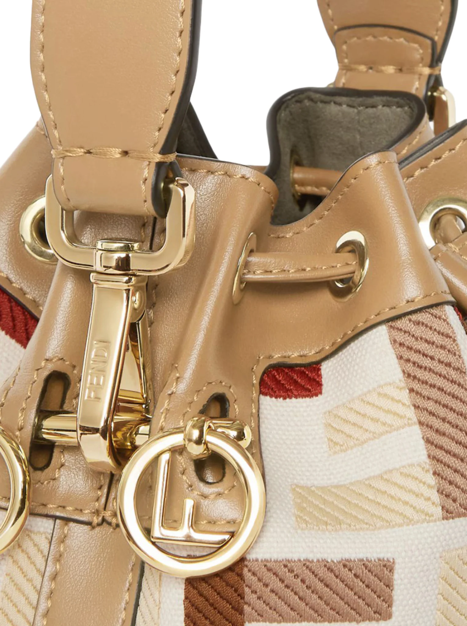MON TRESOR MINI CANVAS BAG WITH FF EMBROIDERY - Image 7