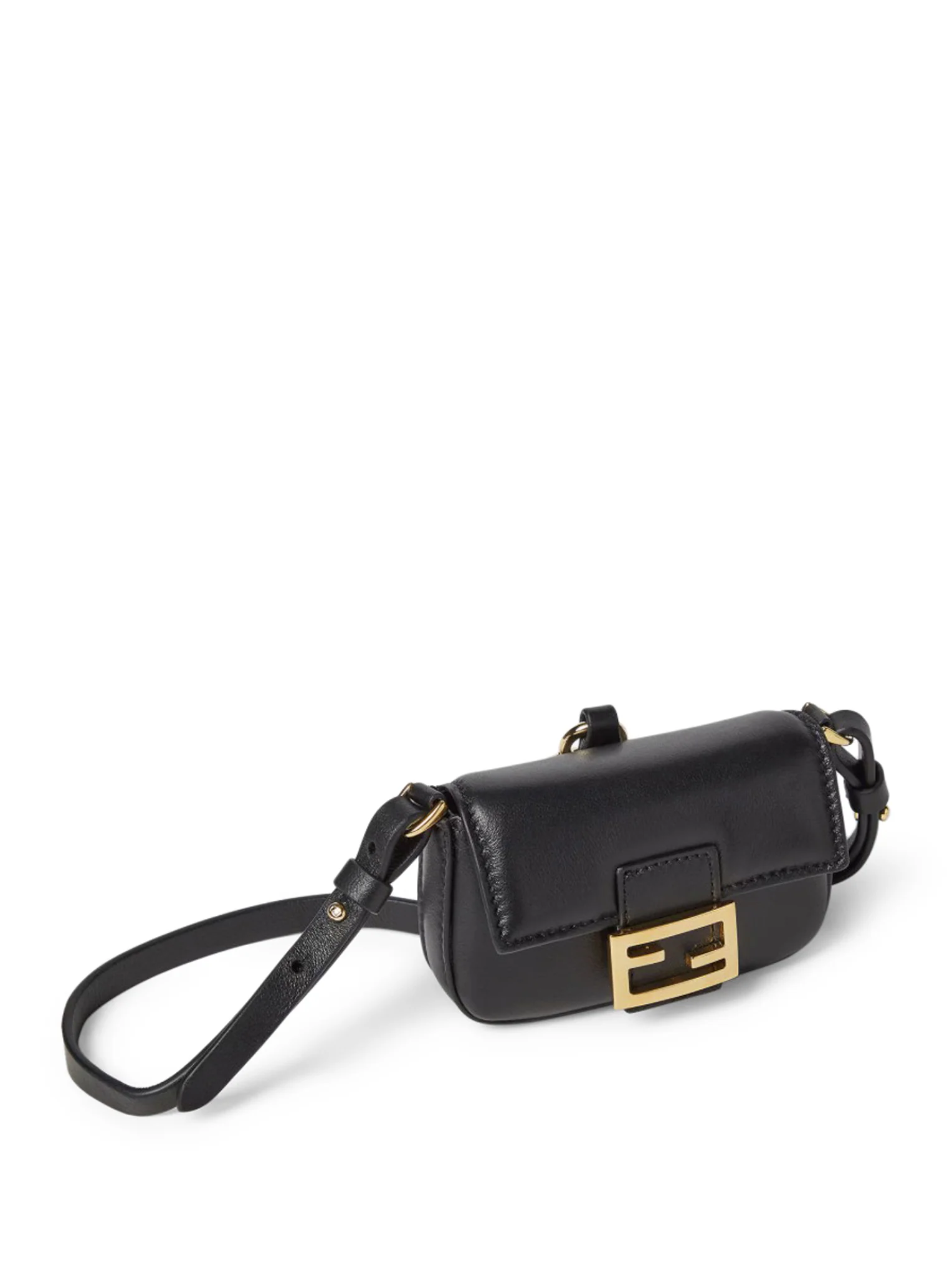 NANO BAGUETTE CHARM IN BLACK NAPPA - Image 3