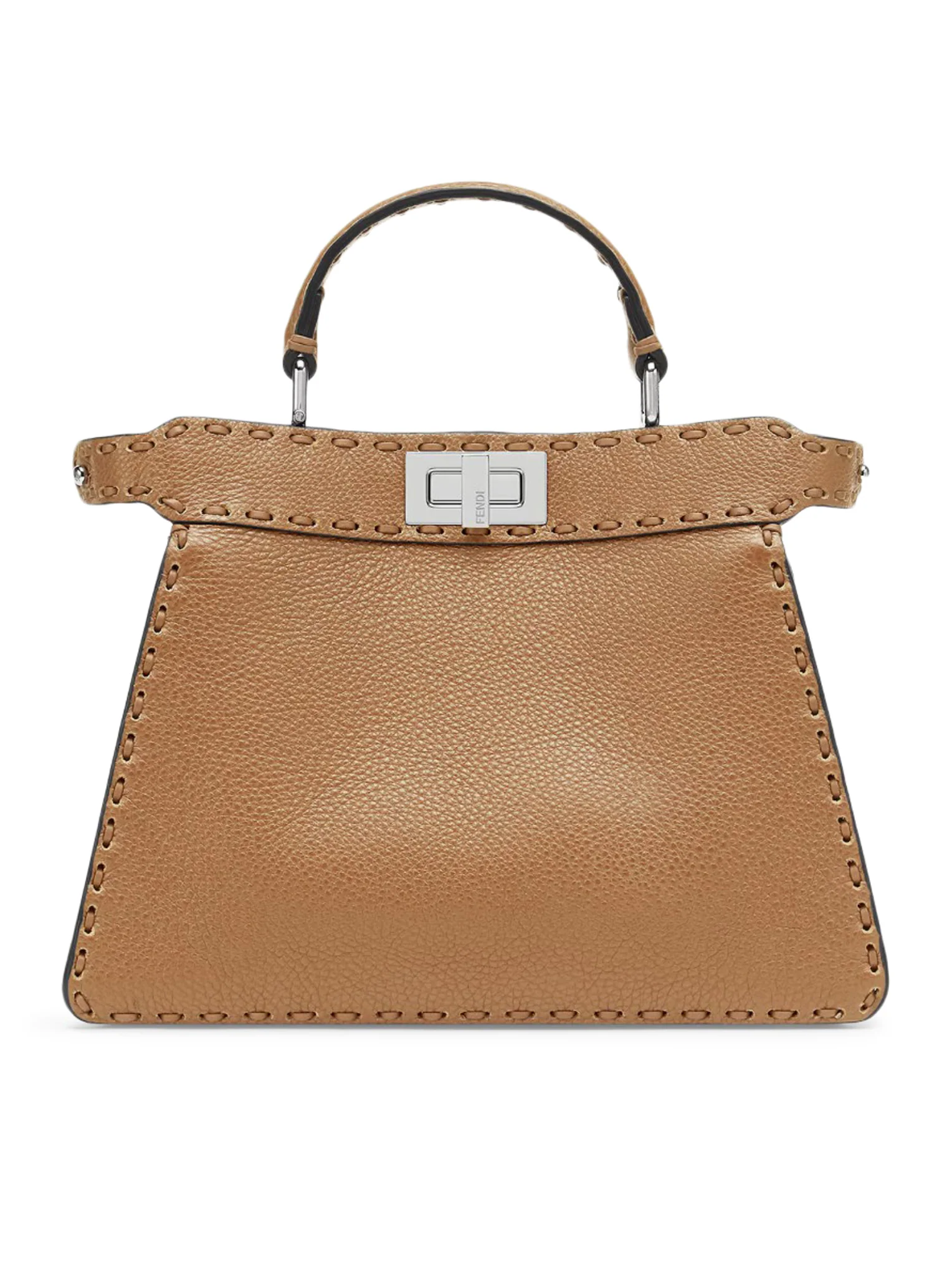 PEEKABOO ISEEU SMALL SADDLERY BAG CAPPUCCINO COLOR