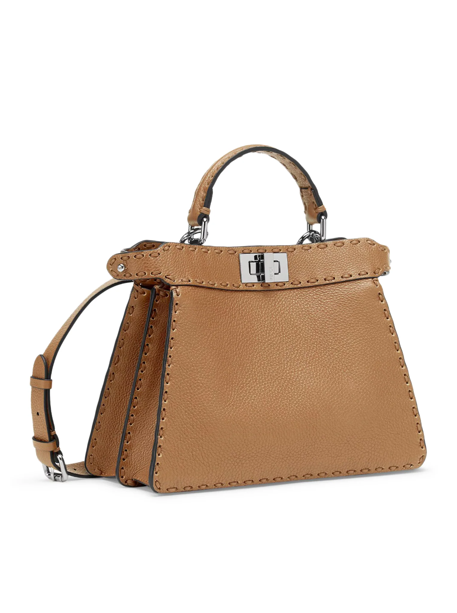 PEEKABOO ISEEU SMALL SADDLERY BAG CAPPUCCINO COLOR - Image 2